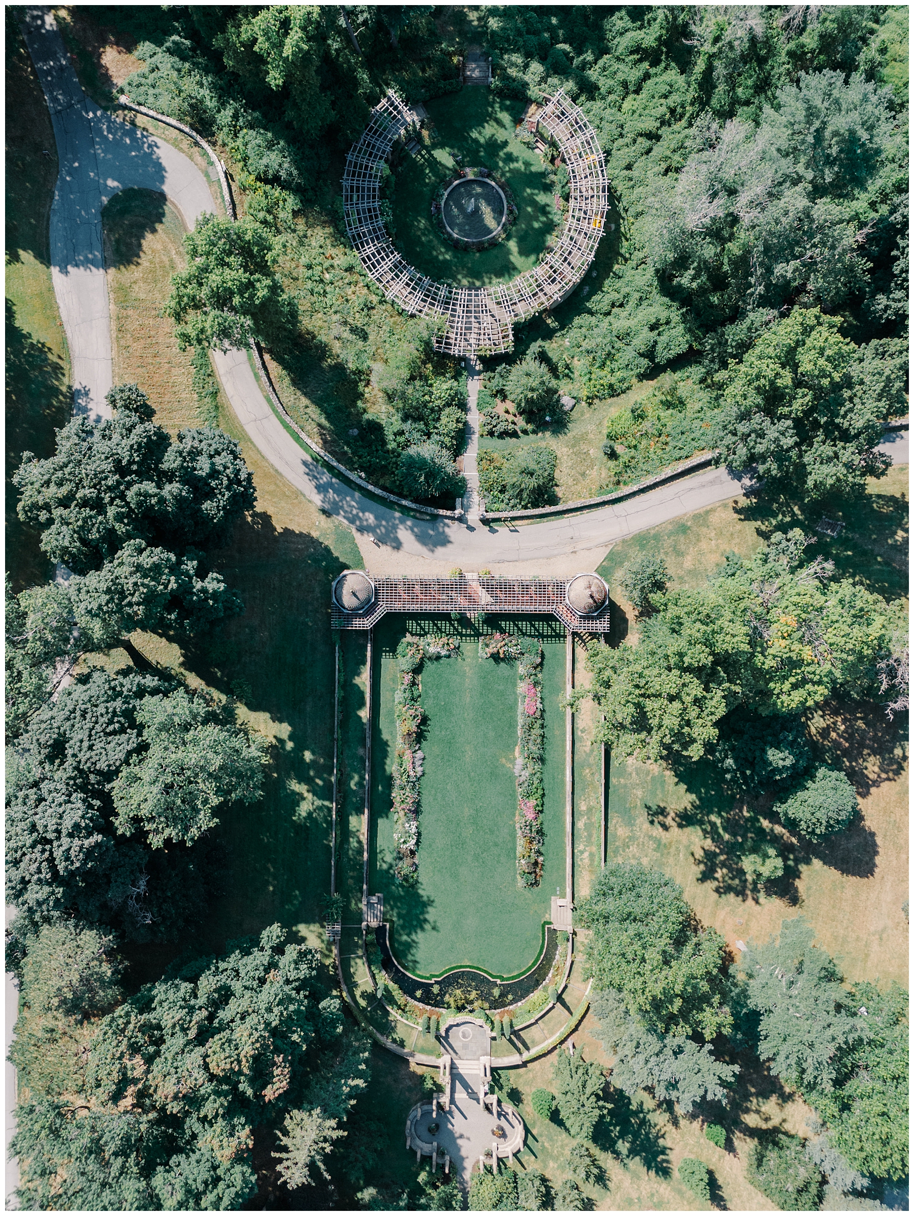 aerial view of The Crane Estate in Ipswich, MA