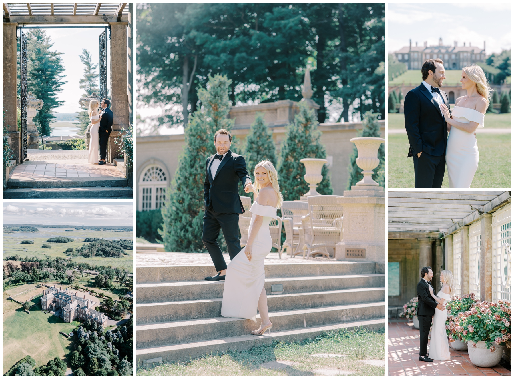 Luxe Crane Estate Engagement Session