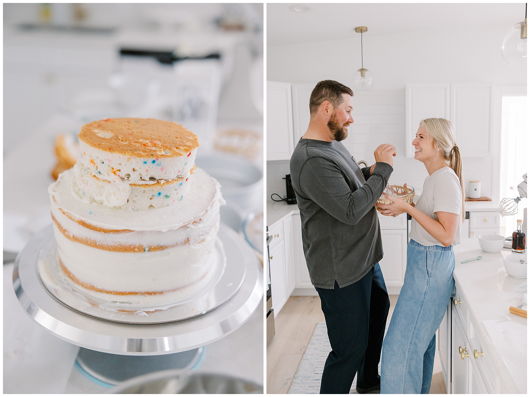 intimate and fun engagement session At-Home