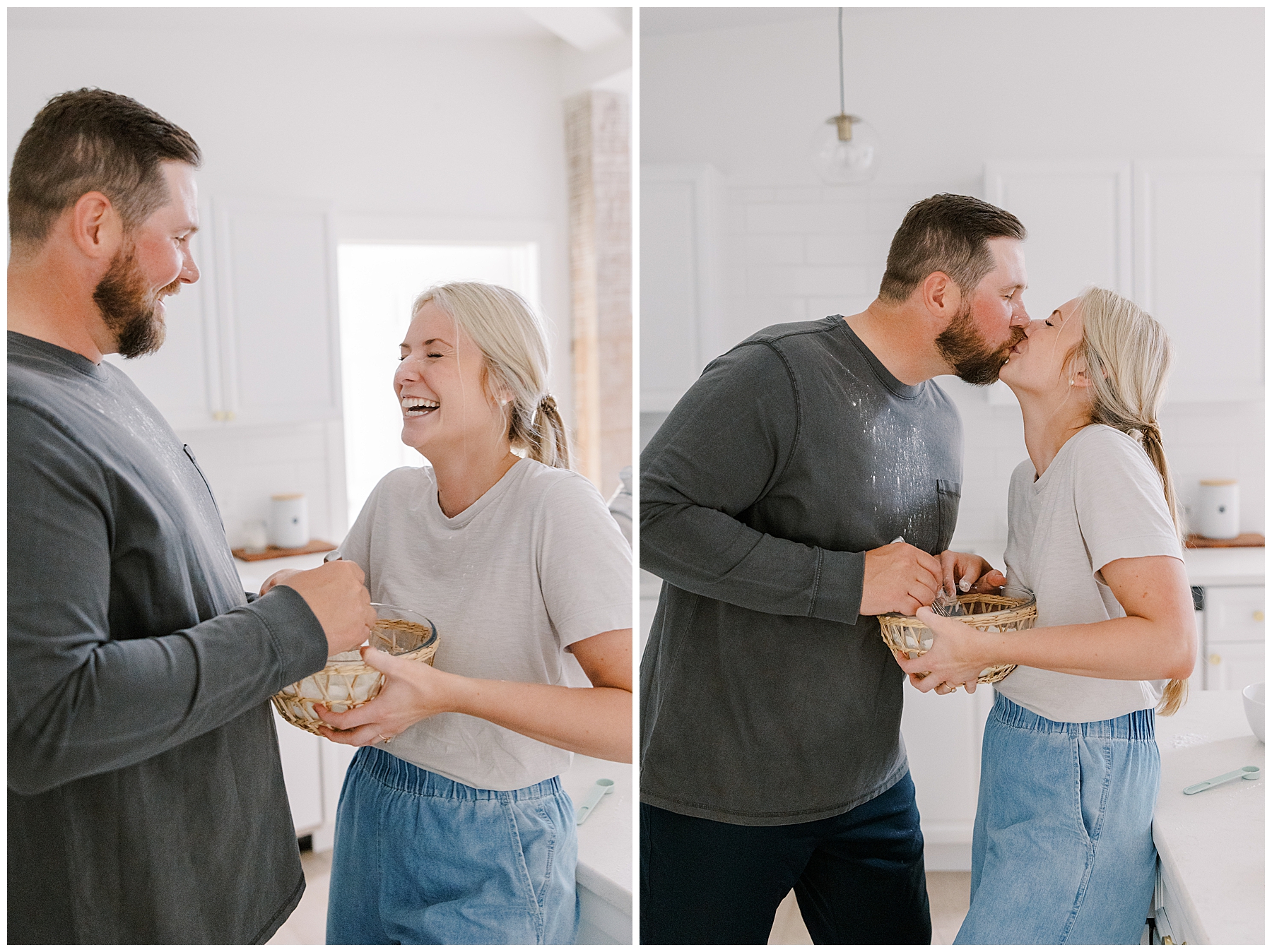 fun and Candid At-Home Engagement Photoshoot