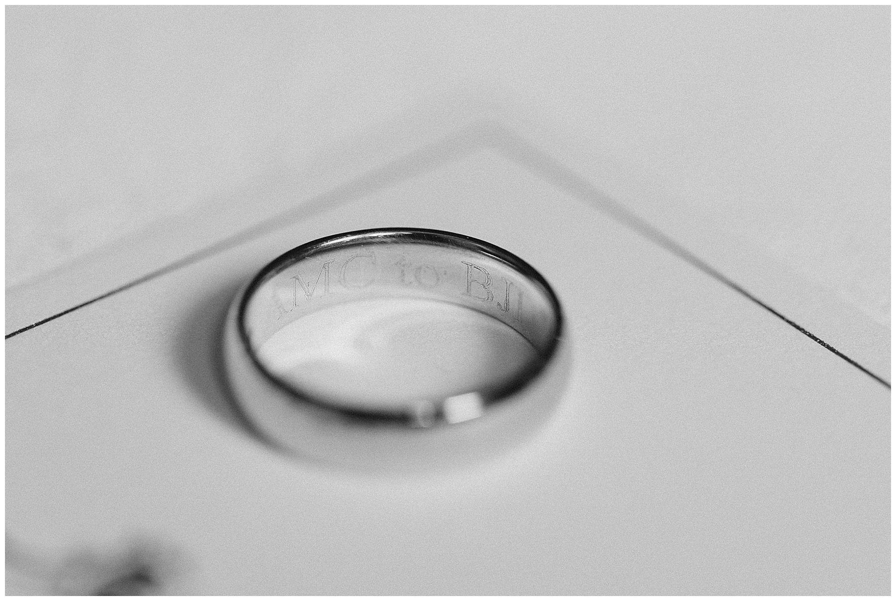 engraved wedding band for groom