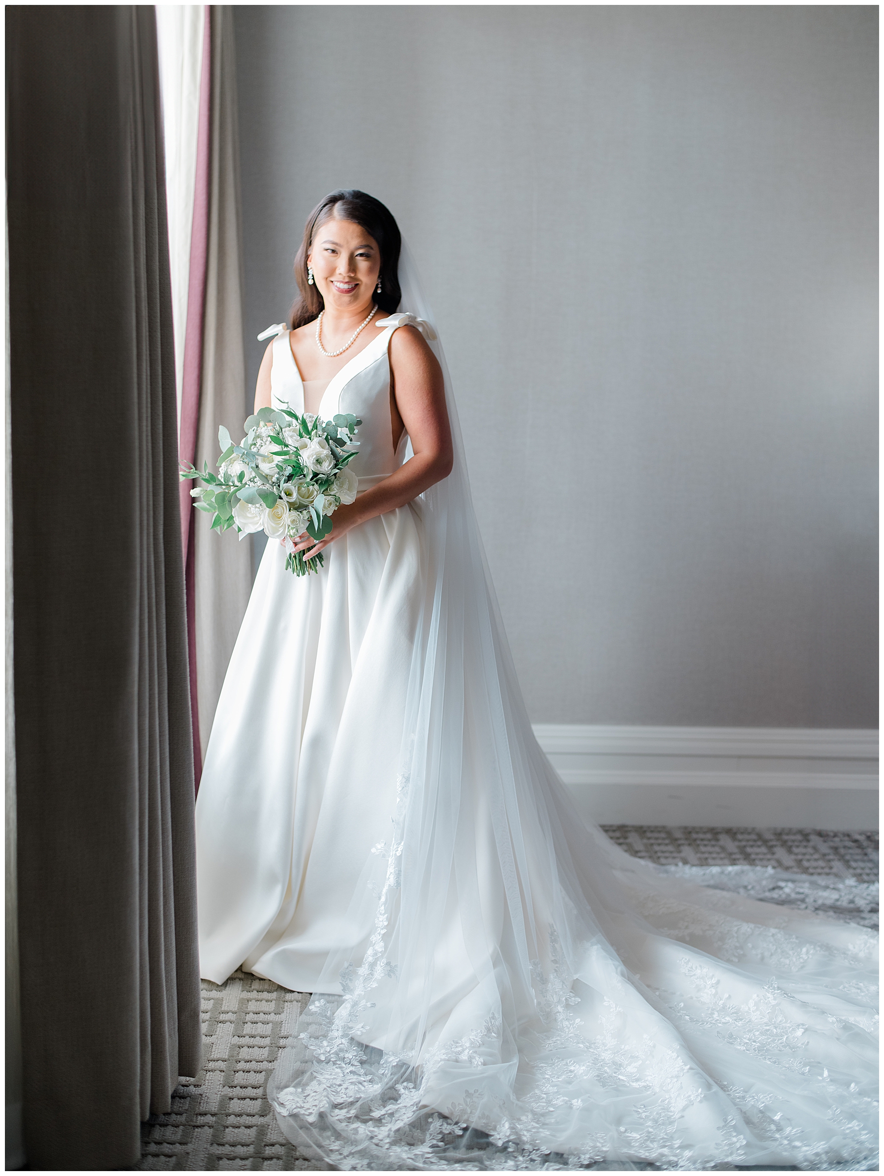 Bride gets ready for Elegant Fairmont Copley Plaza Wedding