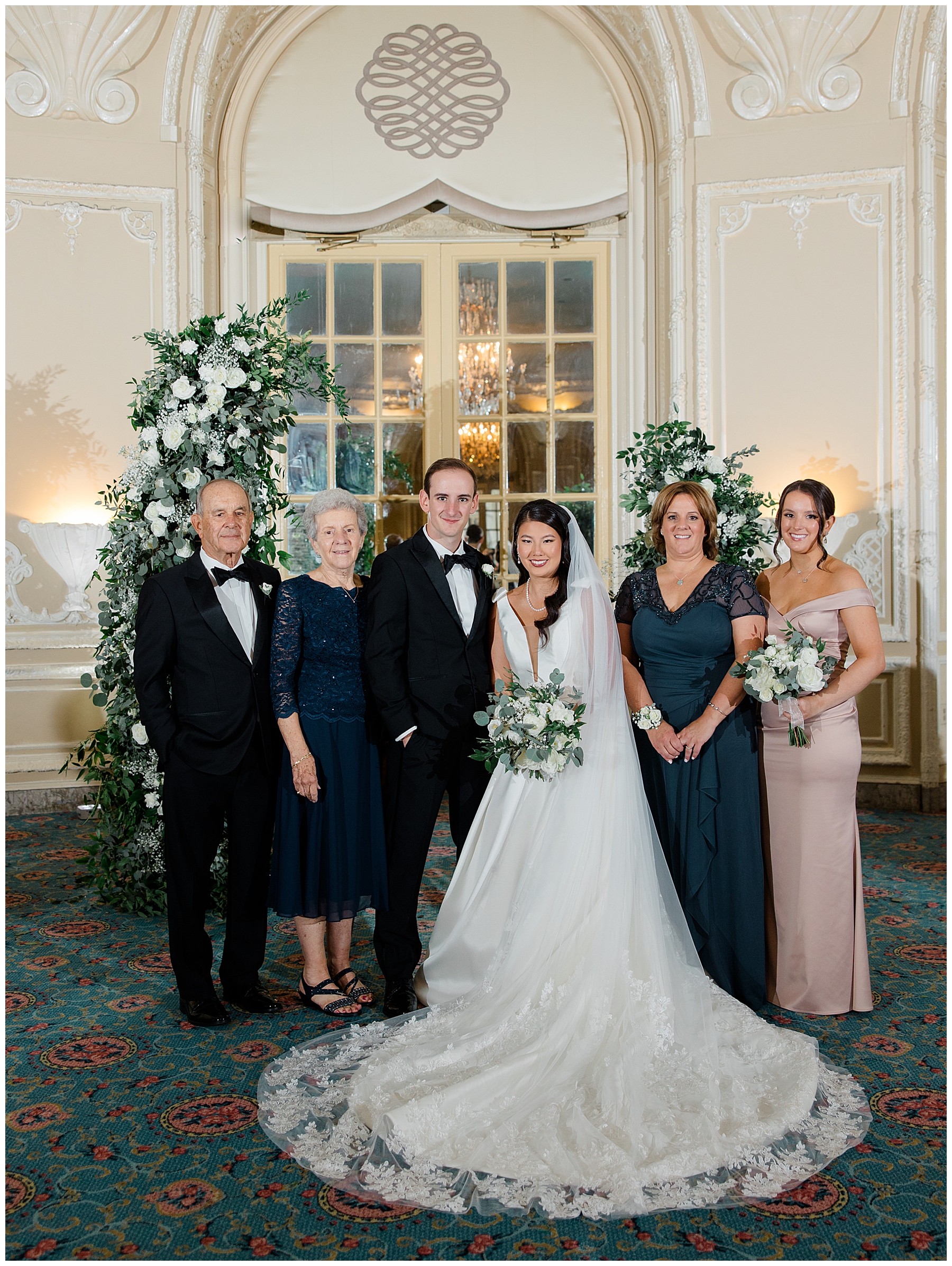 family portraits from Boston wedding
