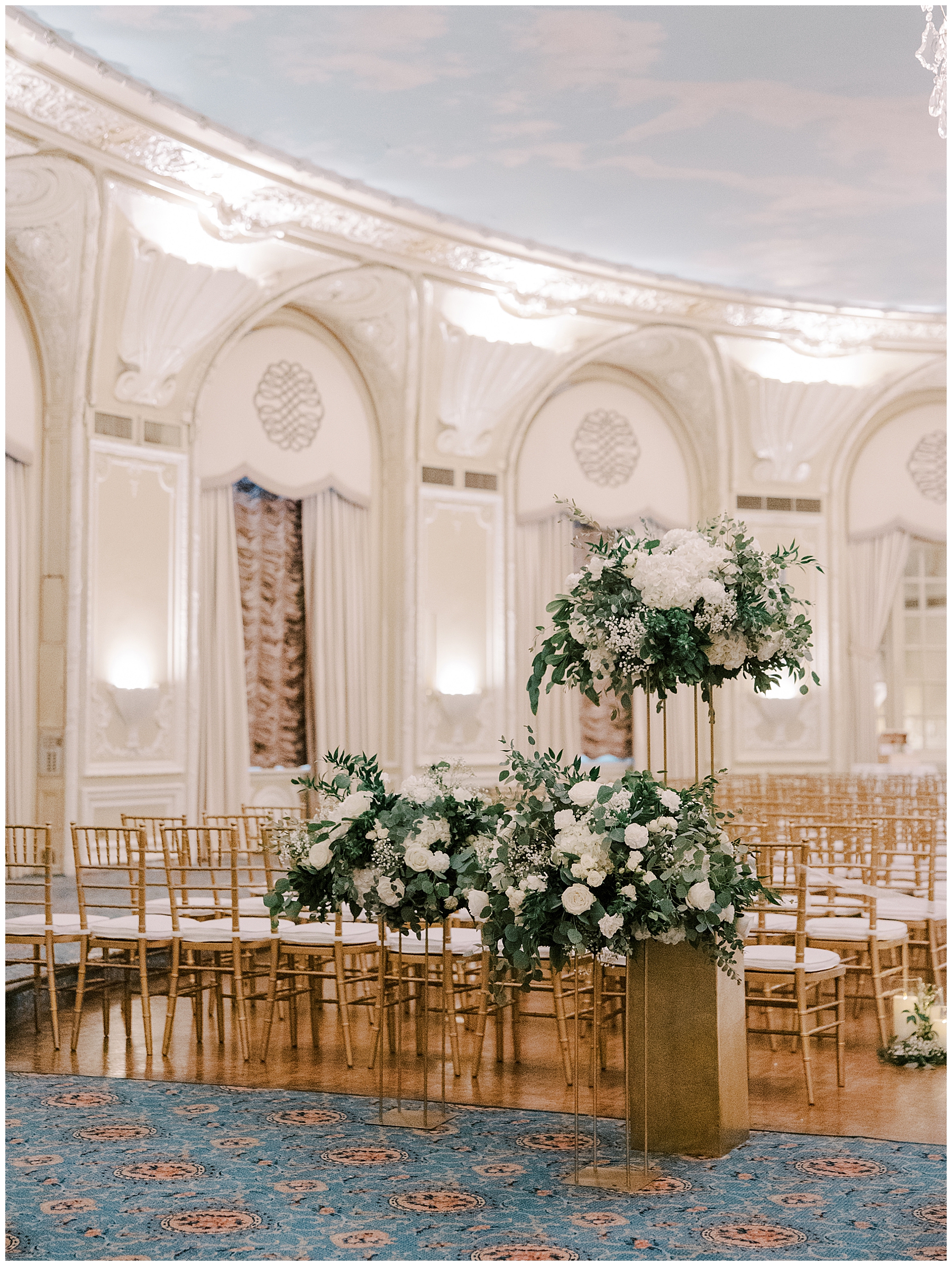 Boston wedding ceremony at the Elegant Fairmont Copley Plaza hotel