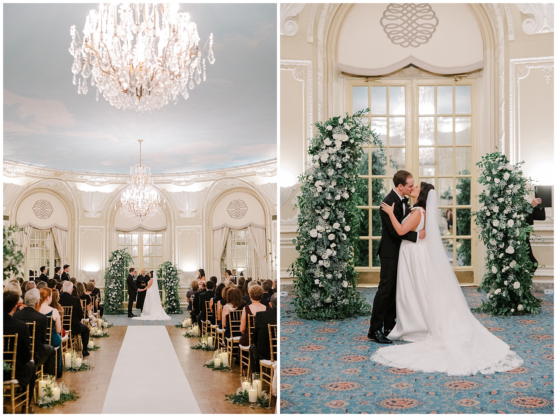 Elegant Fairmont Copley Plaza Wedding ceremony