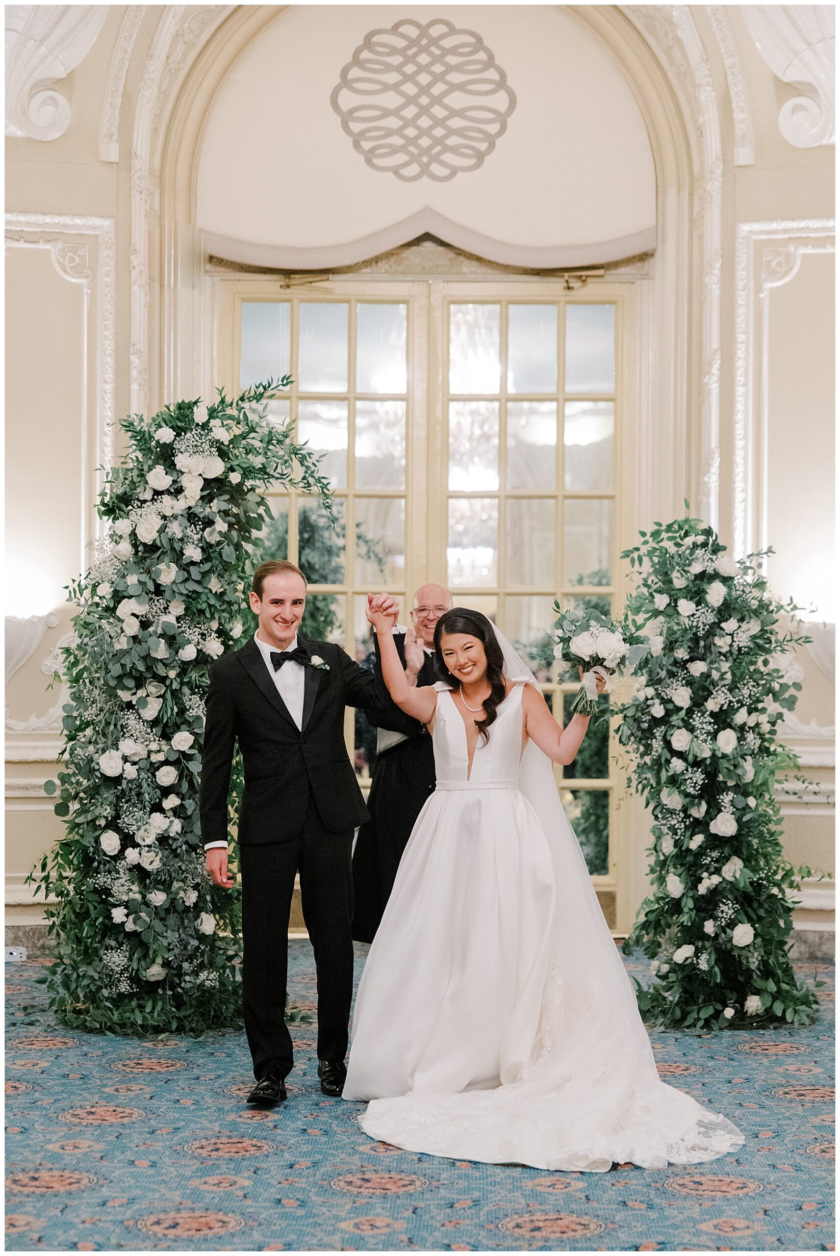 newlyweds celebrate