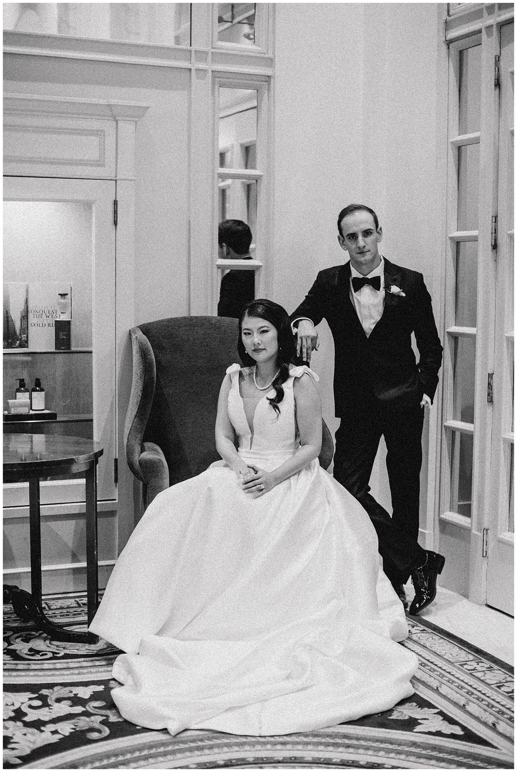 Timeless wedding portraits at Fairmont Copley Plaza Hotel