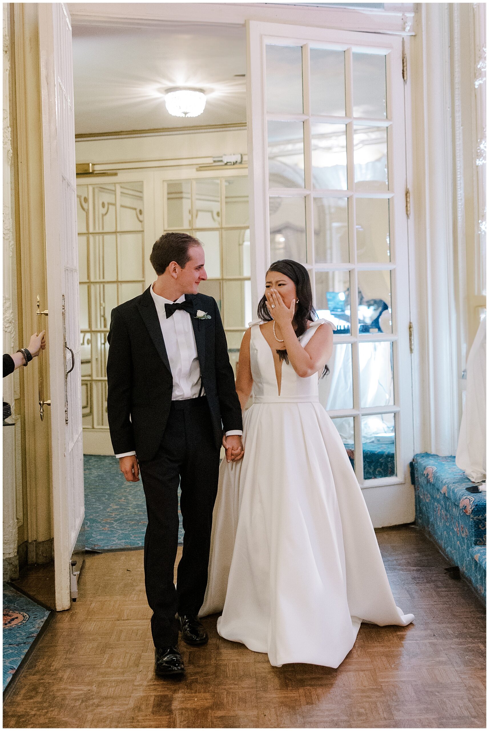 Bride's reaction to seeing reception for the first time
