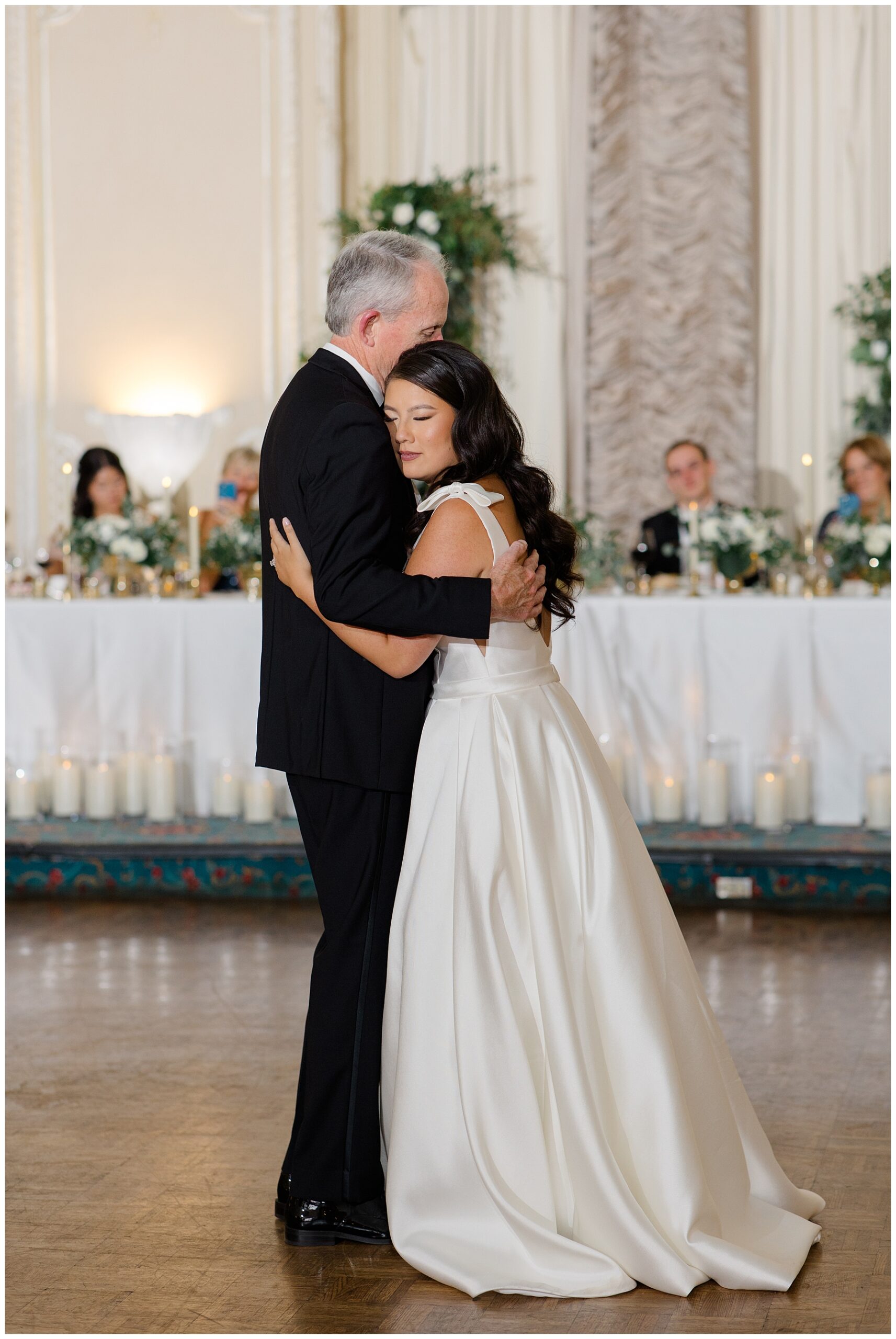 father-daughter dance at Fairmont Copley Plaza Wedding reception