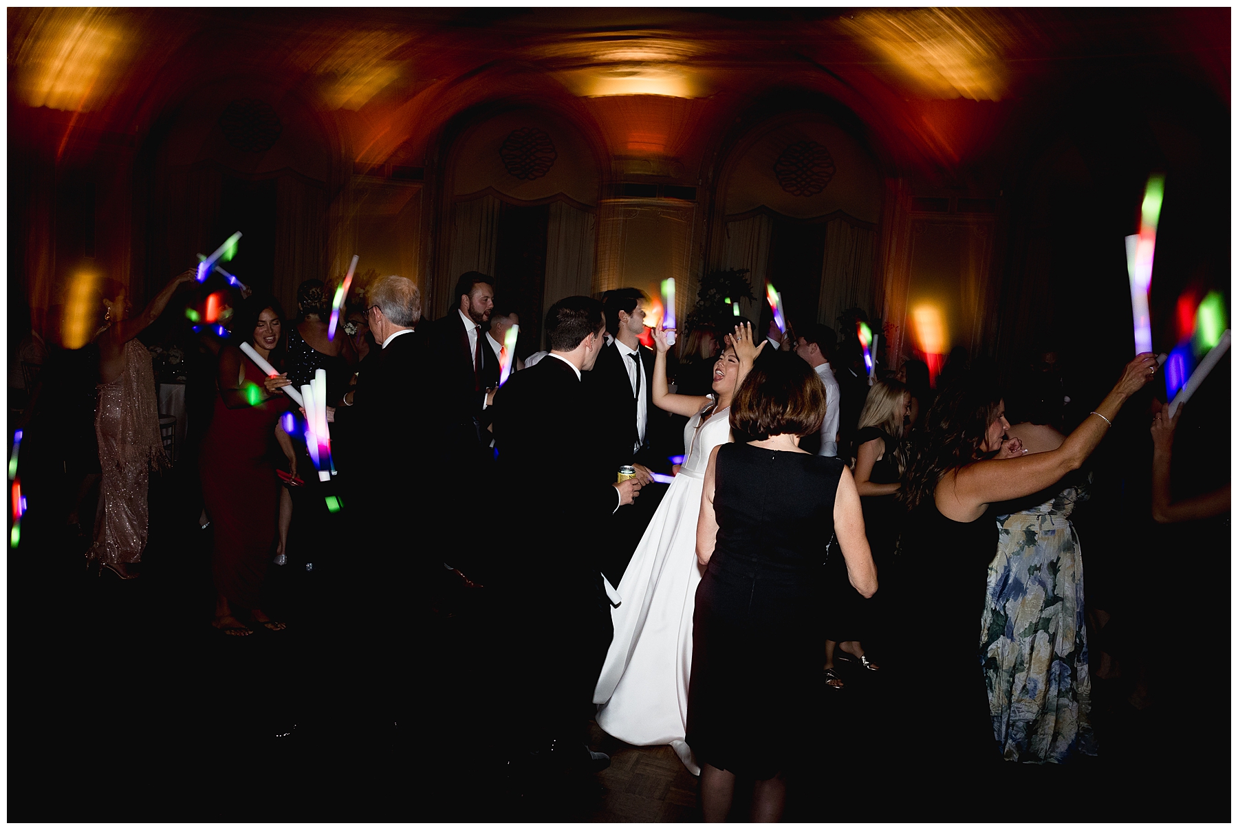 guests on the dance floor