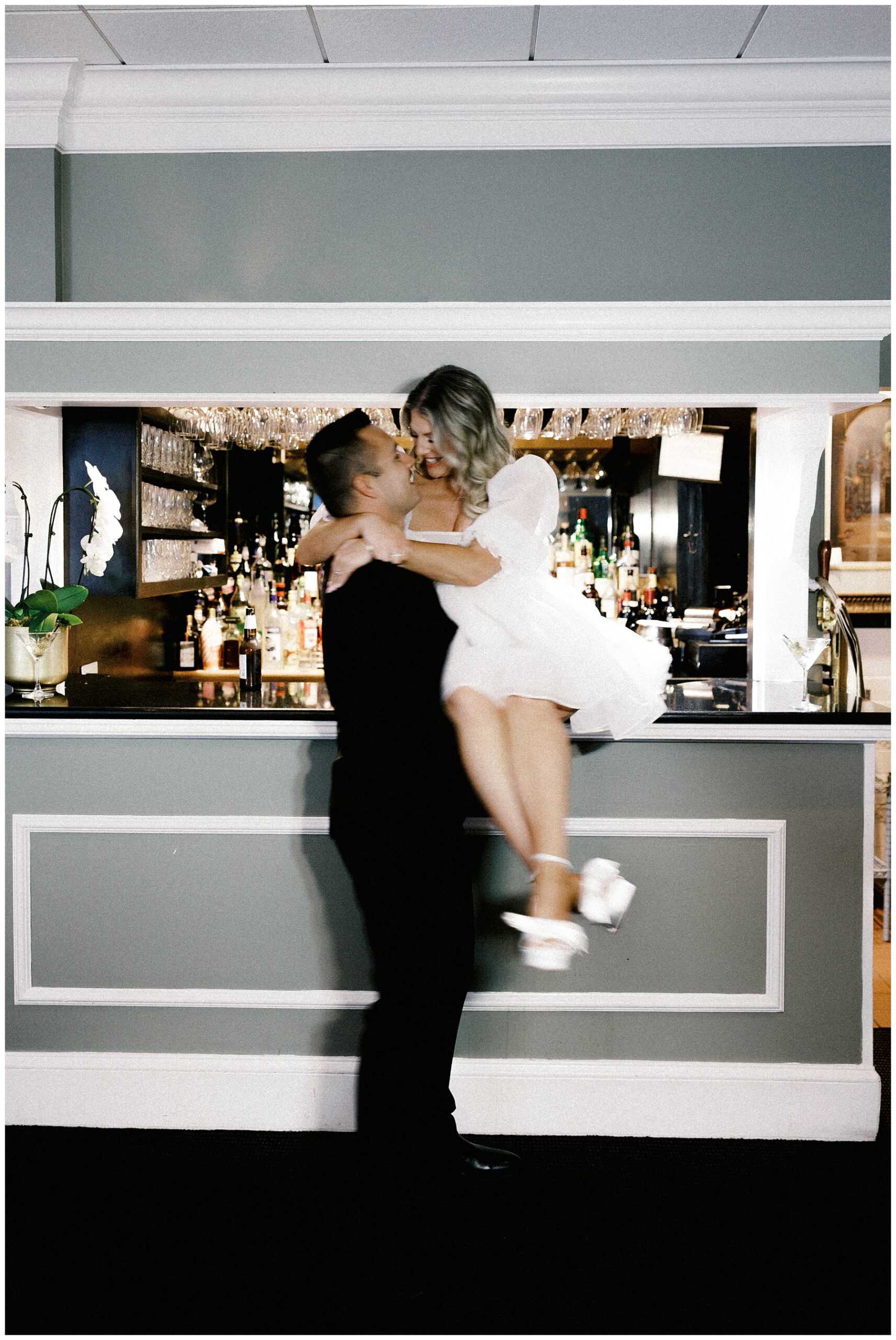 romantic engagement photos in Wrentham, MA