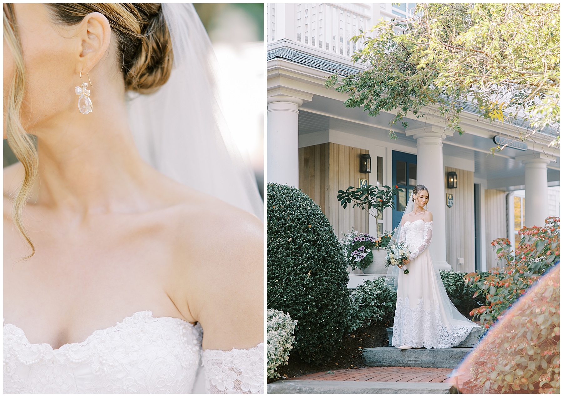 Stunning bride from Intimate Wequassett Resort Wedding in Cape Cod