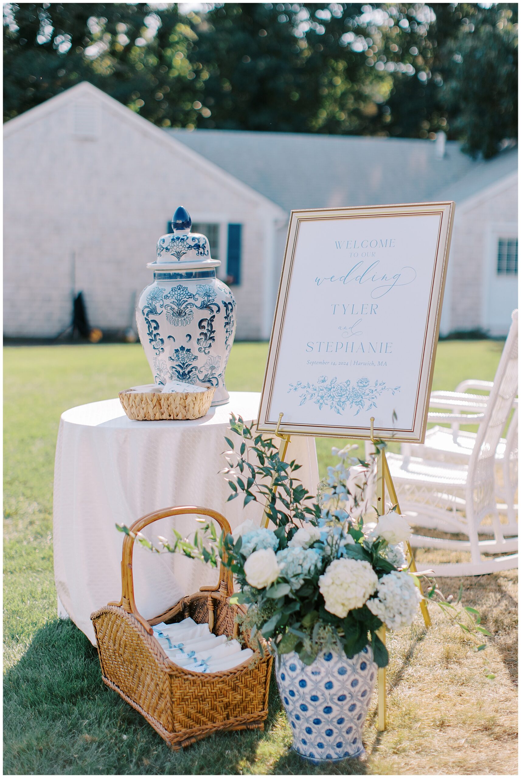 Intimate Wequassett Resort Wedding ceremony details