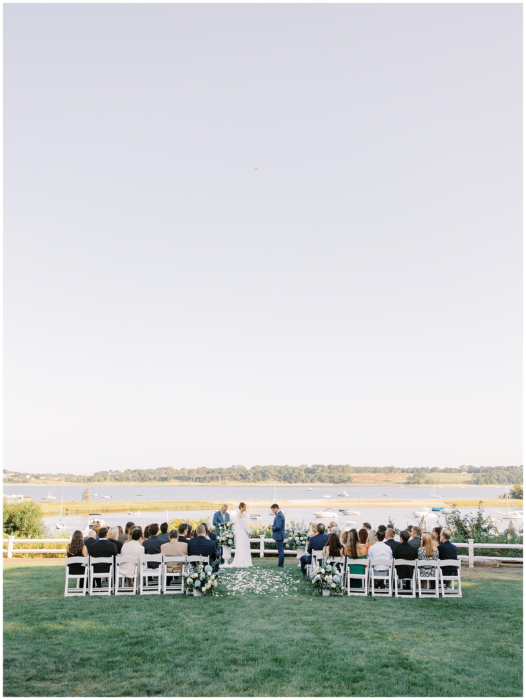Intimate Wequassett Resort Wedding ceremony