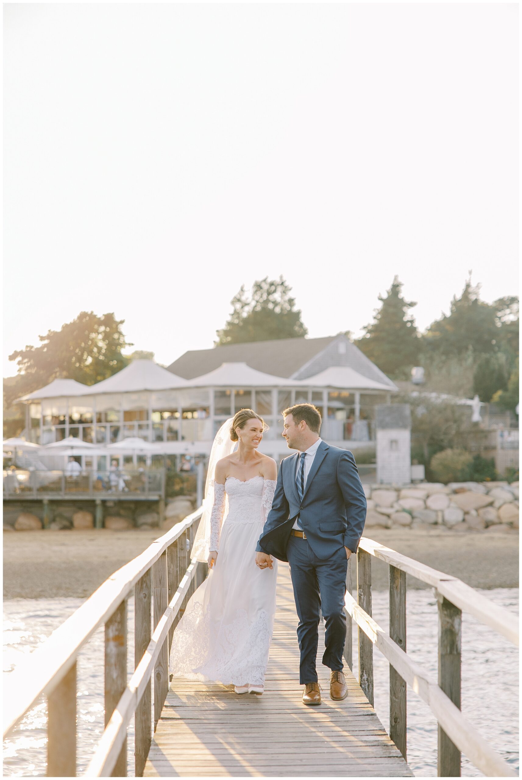 sunset newlywed photos