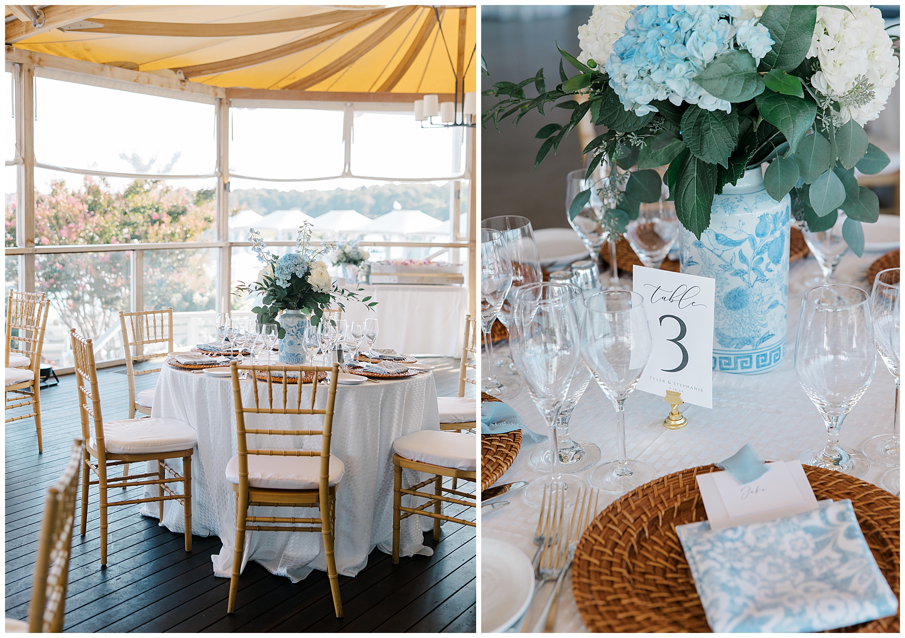 wedding tablescape and details from reception