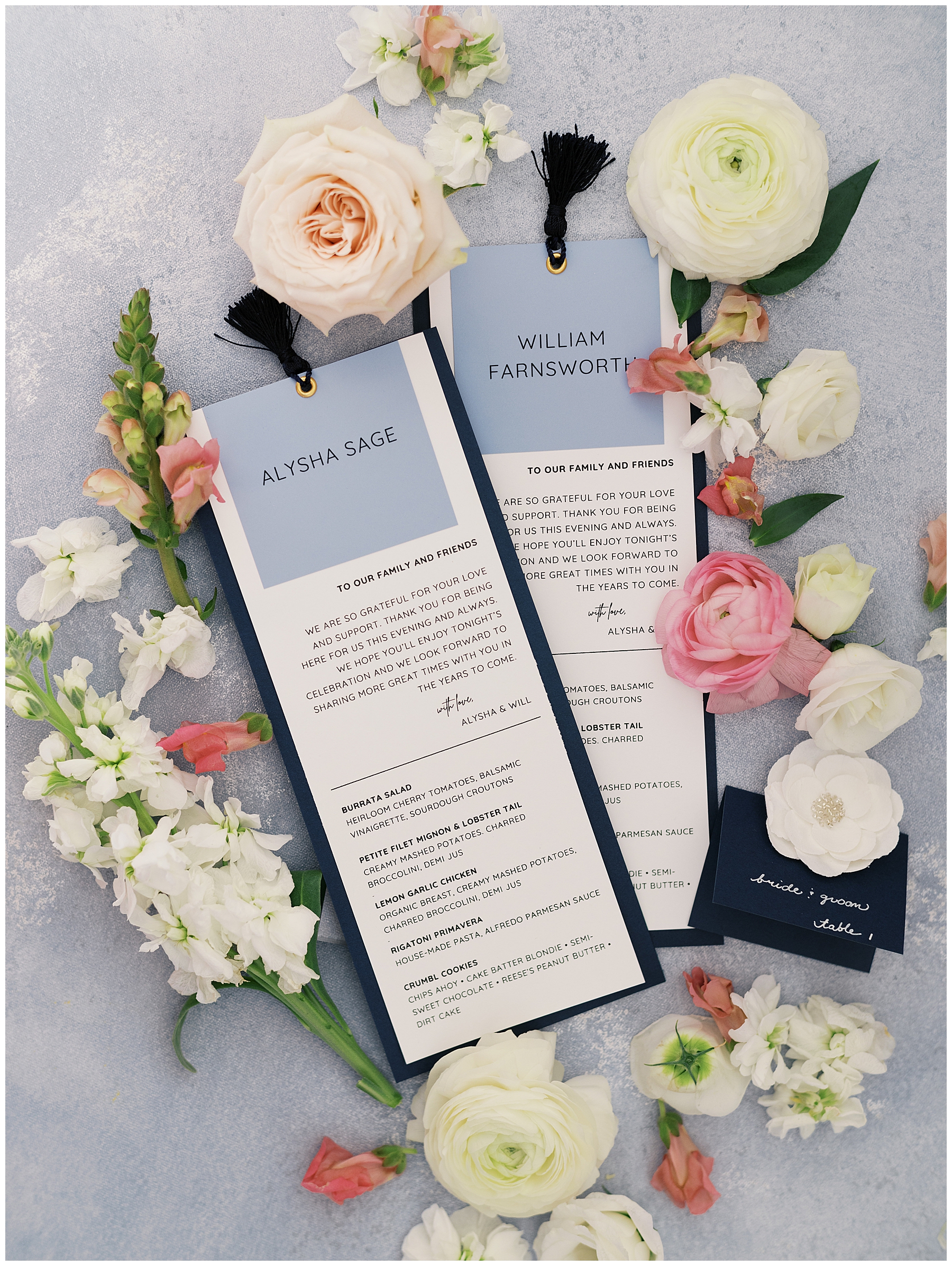 Gardiner House wedding details