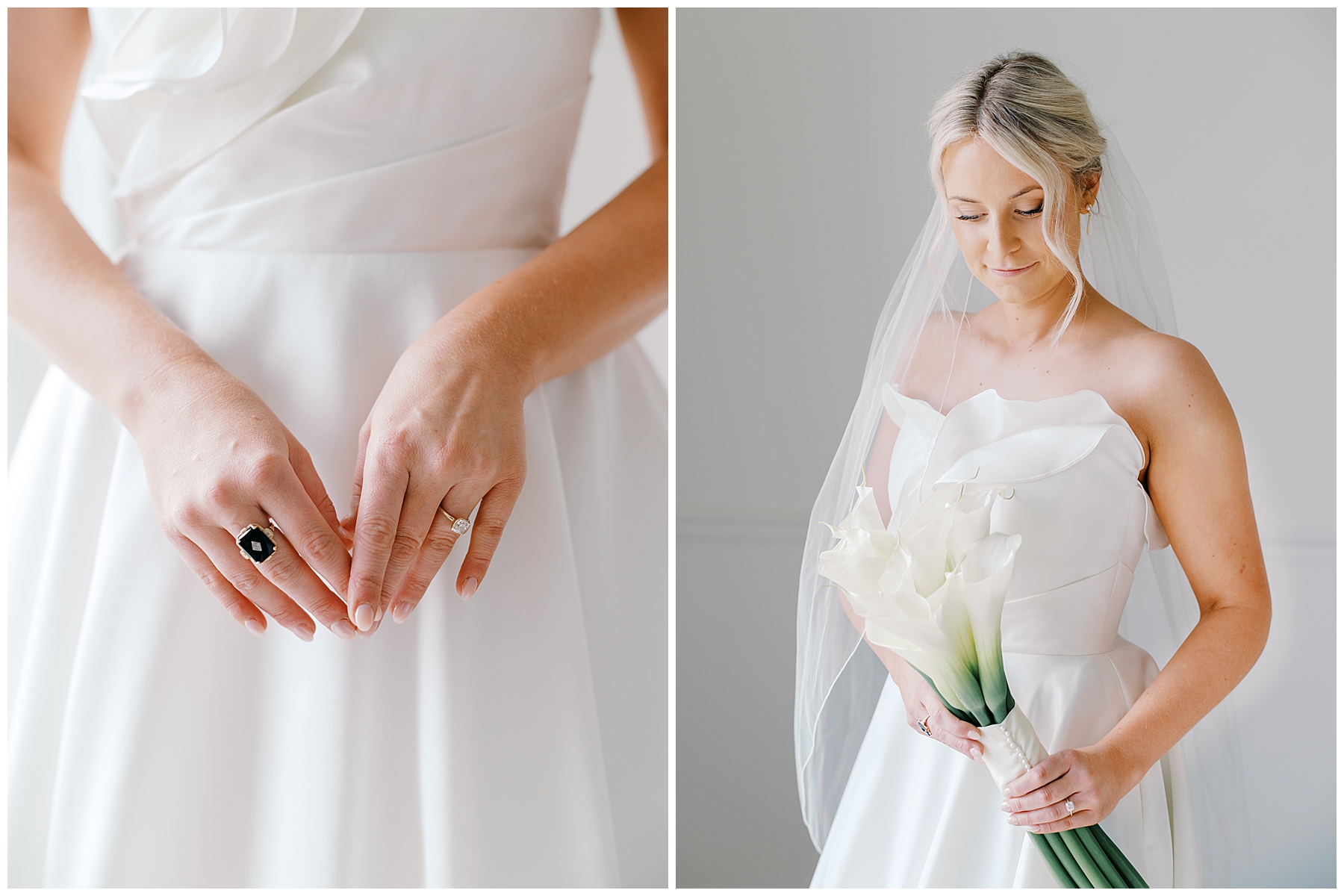 bride portraits before wedding