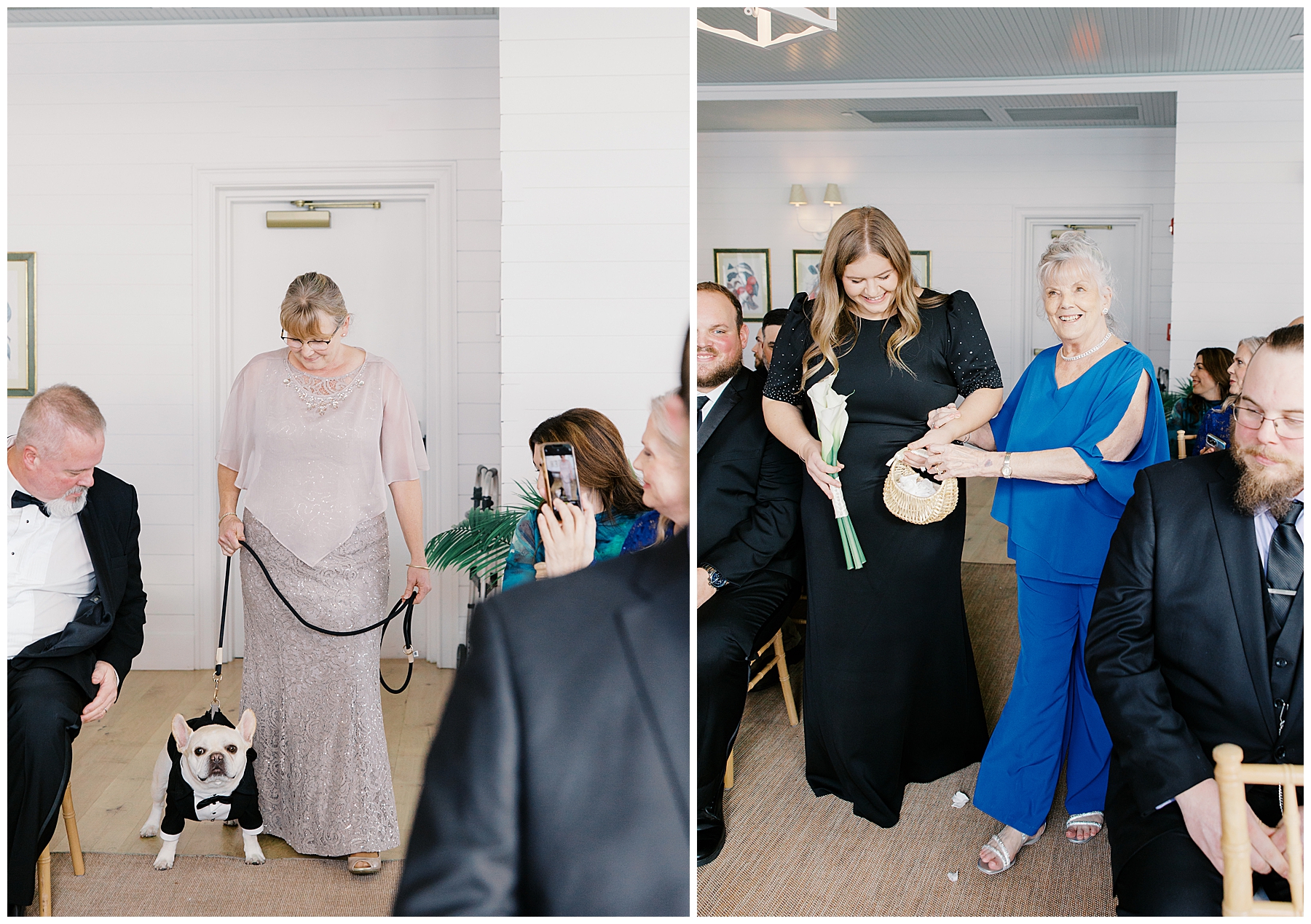 guests enter wedding ceremony