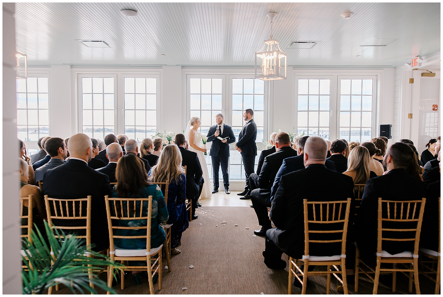 Gardiner House wedding ceremony in Newport, RI