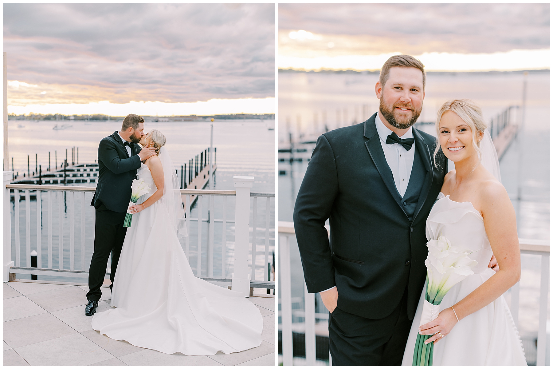 sunset wedding portraits