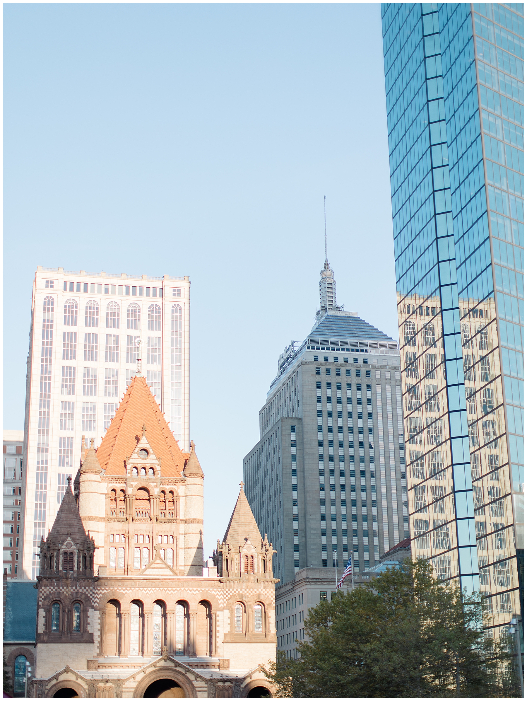 downtown boston for engagement session