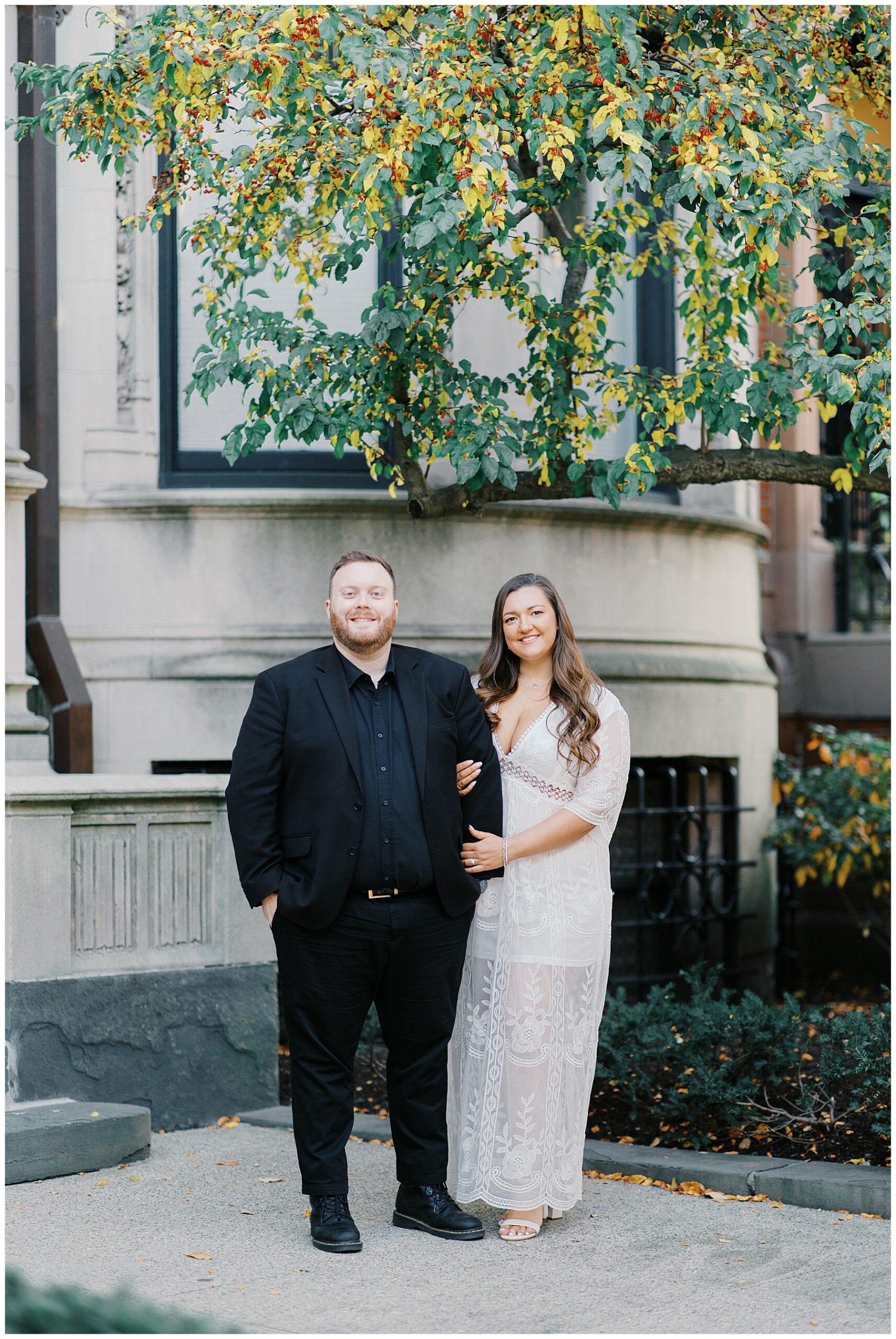 Boston Engagement Photos at Boston Public Library and Back Bay Area