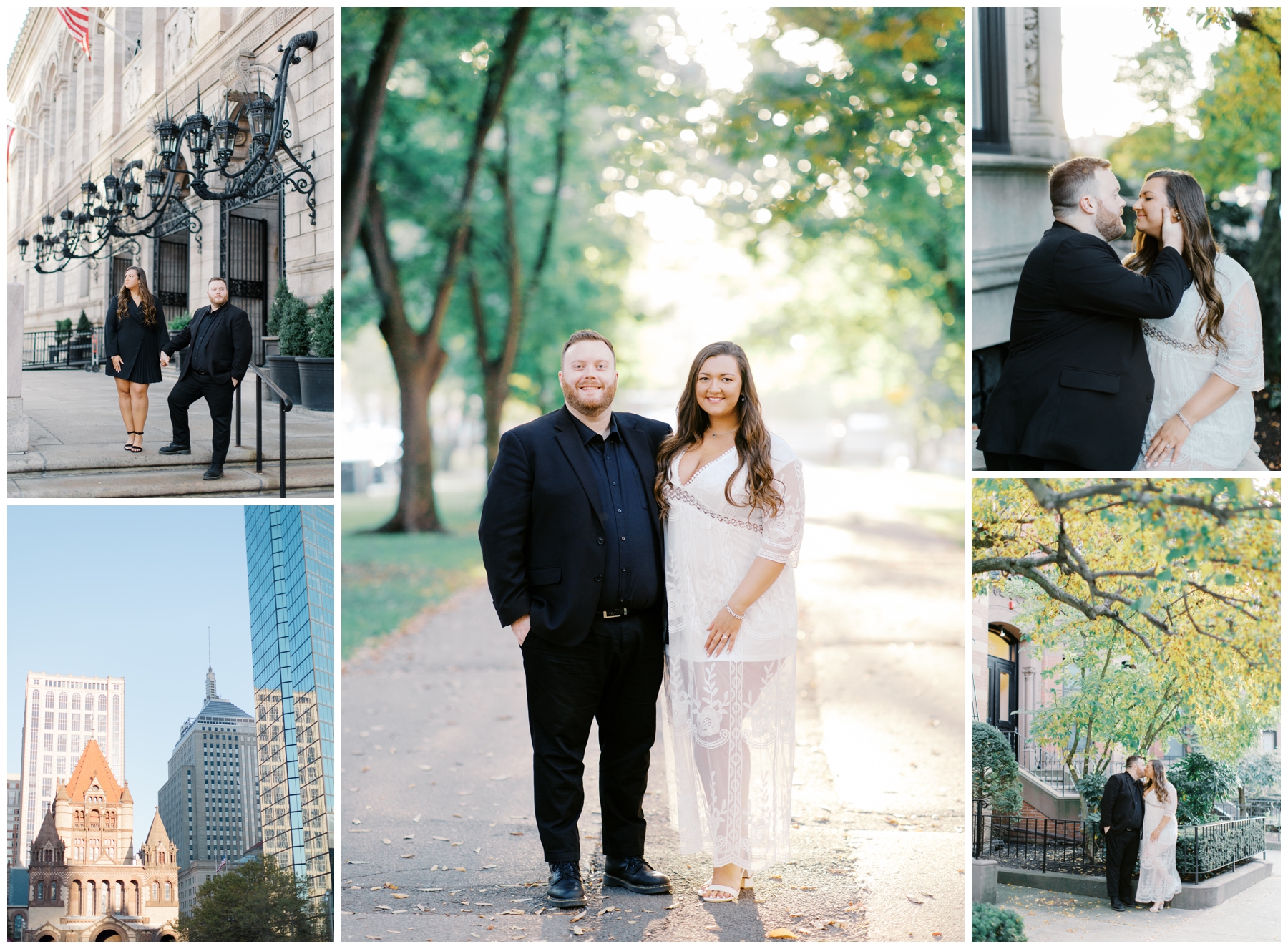 Boston Engagement Photos at Boston Public Library and Back Bay Area