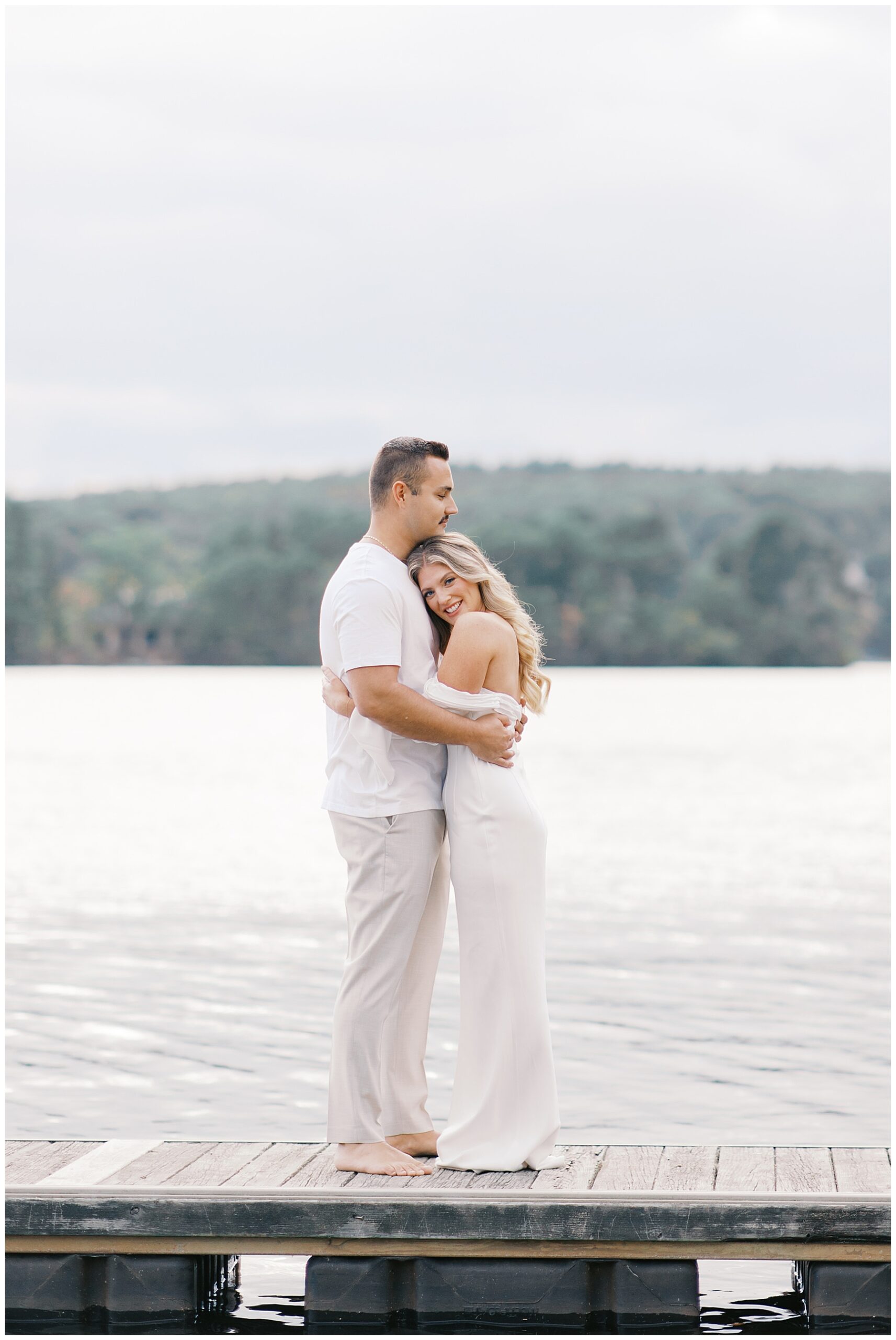 waterfront engagement portraits