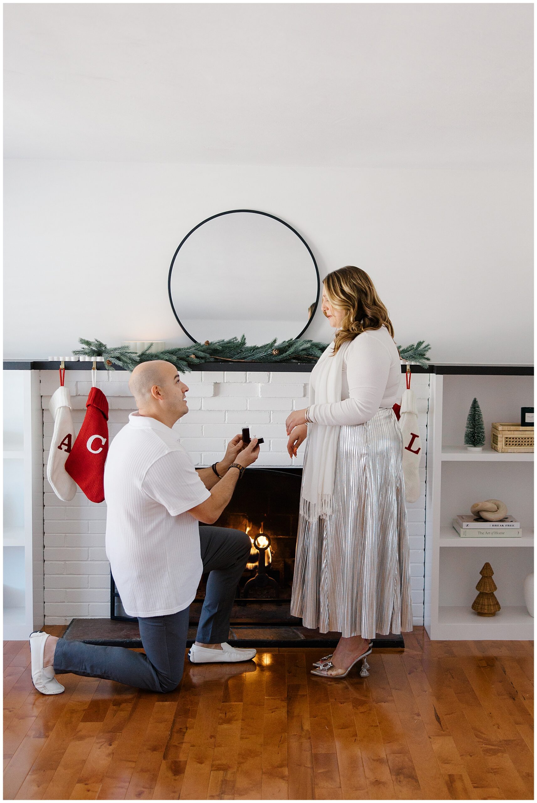 Surprise Christmas Proposal in Rhode Island
