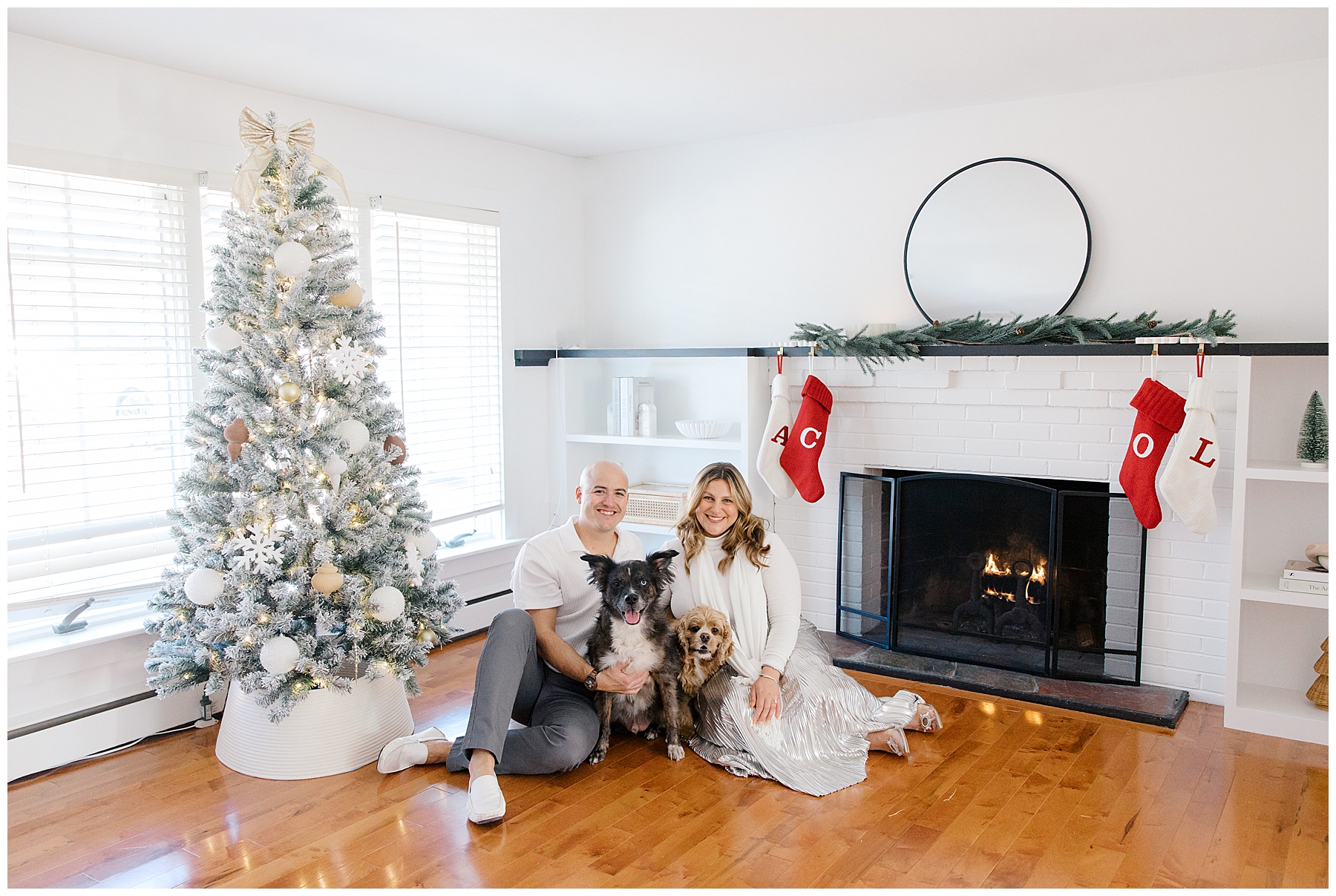 At-Home Surprise Christmas Proposal in Rhode Island