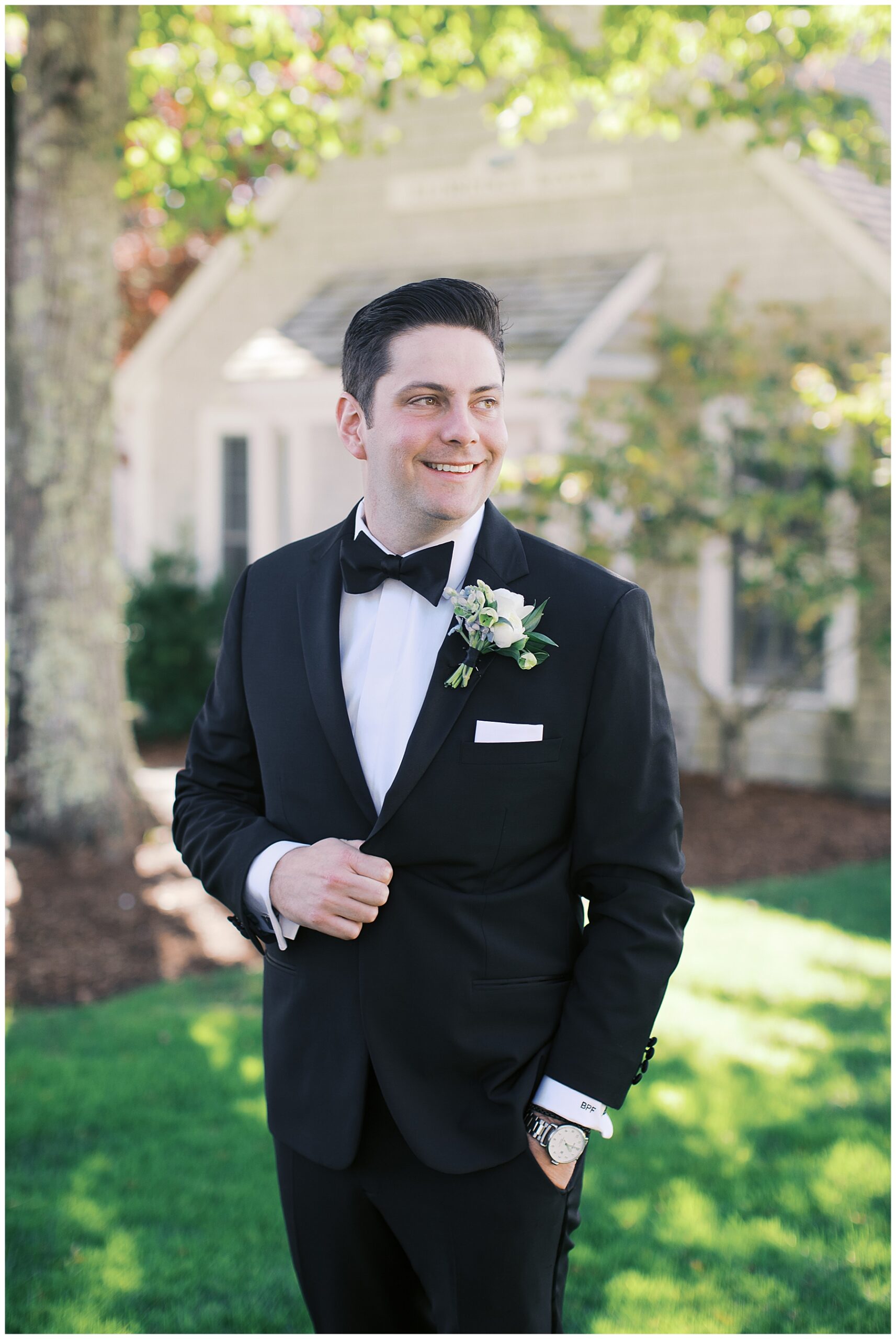 Groom portraits from Luxury Chatham Bars Inn Wedding in Cape Cod 