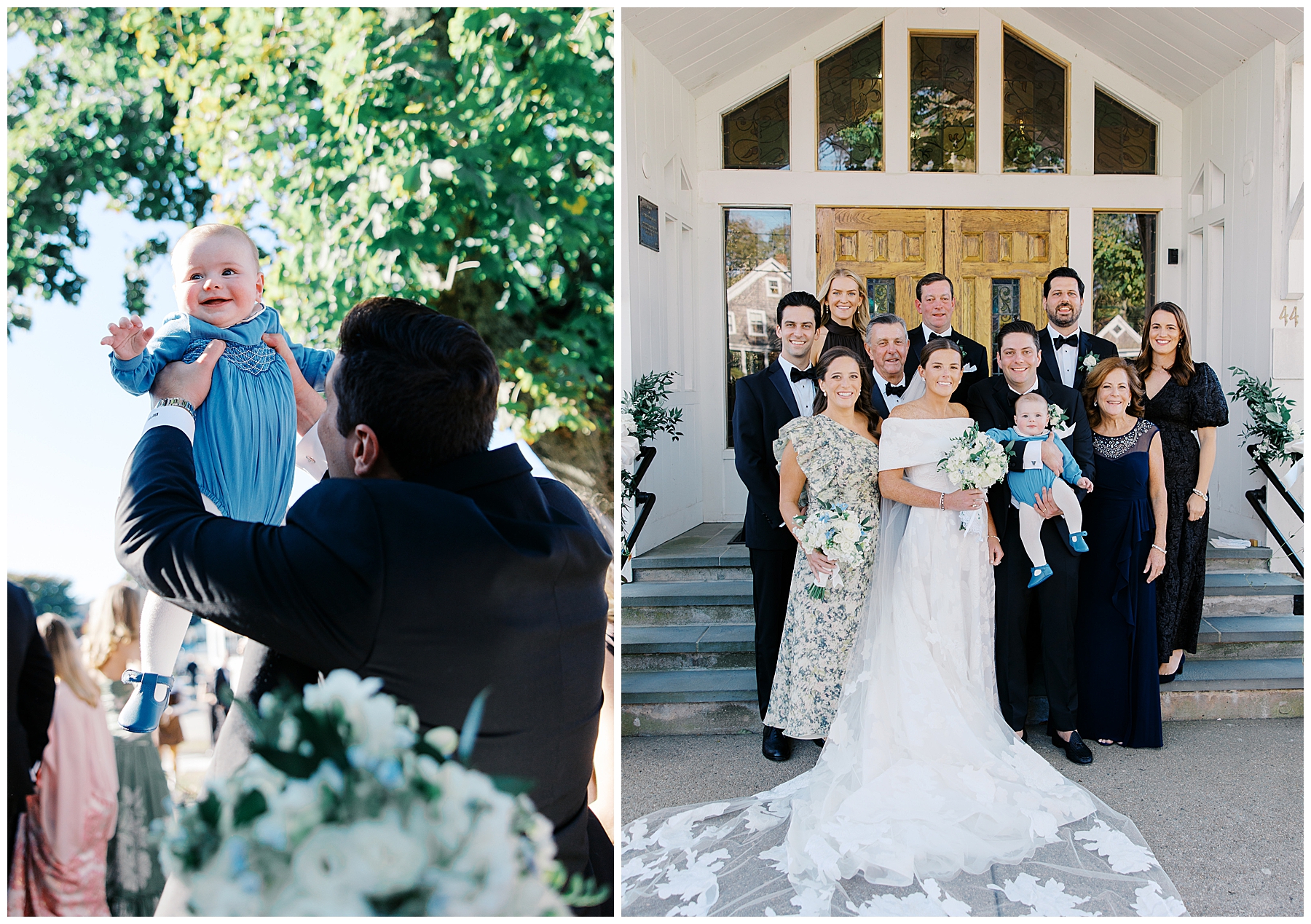 family portraits at Luxury Chatham Bars Inn Wedding in Cape Cod 
