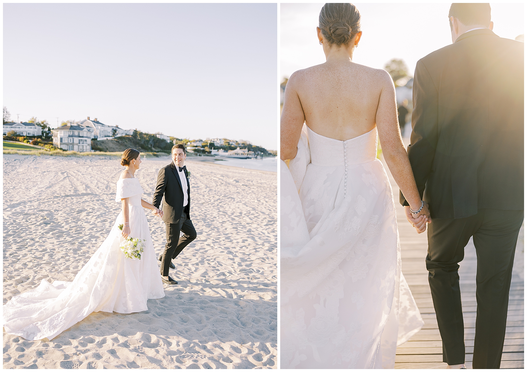 golden hour wedding portraits 