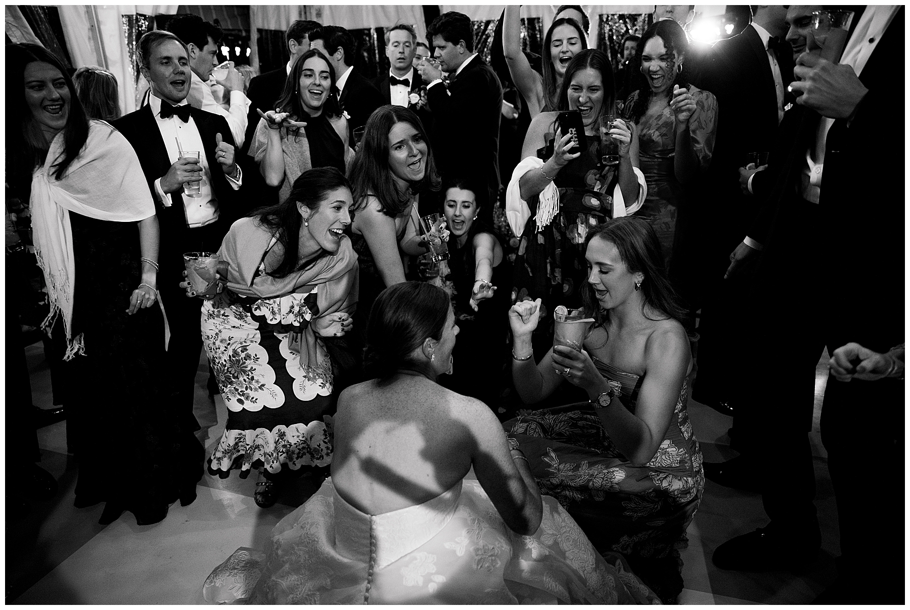bride on dance floor 
