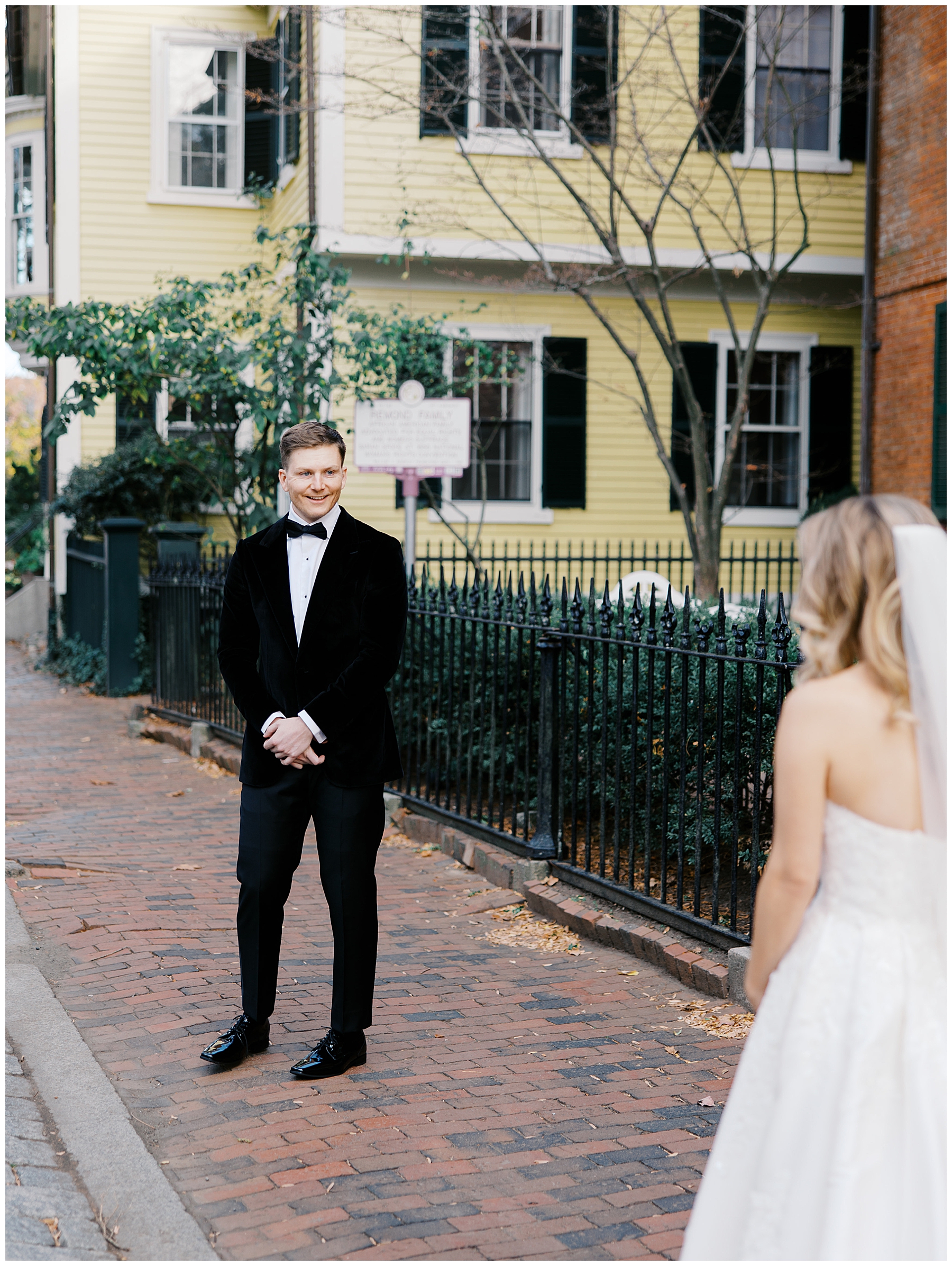 candid first look portraits.