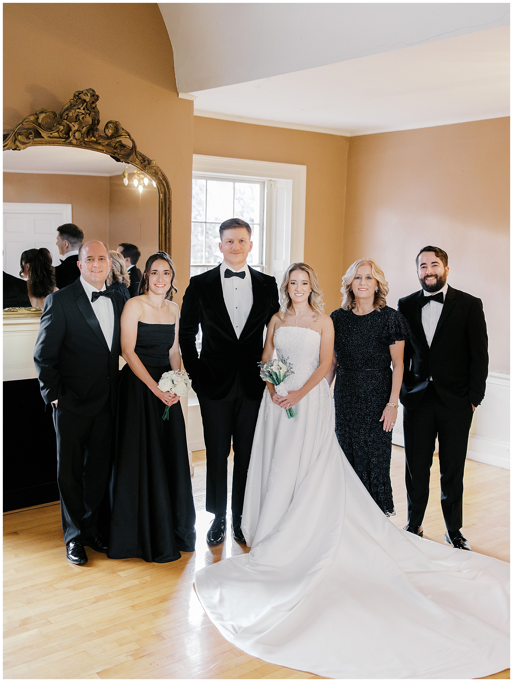family portraits from Hamilton Hall Wedding in Salem