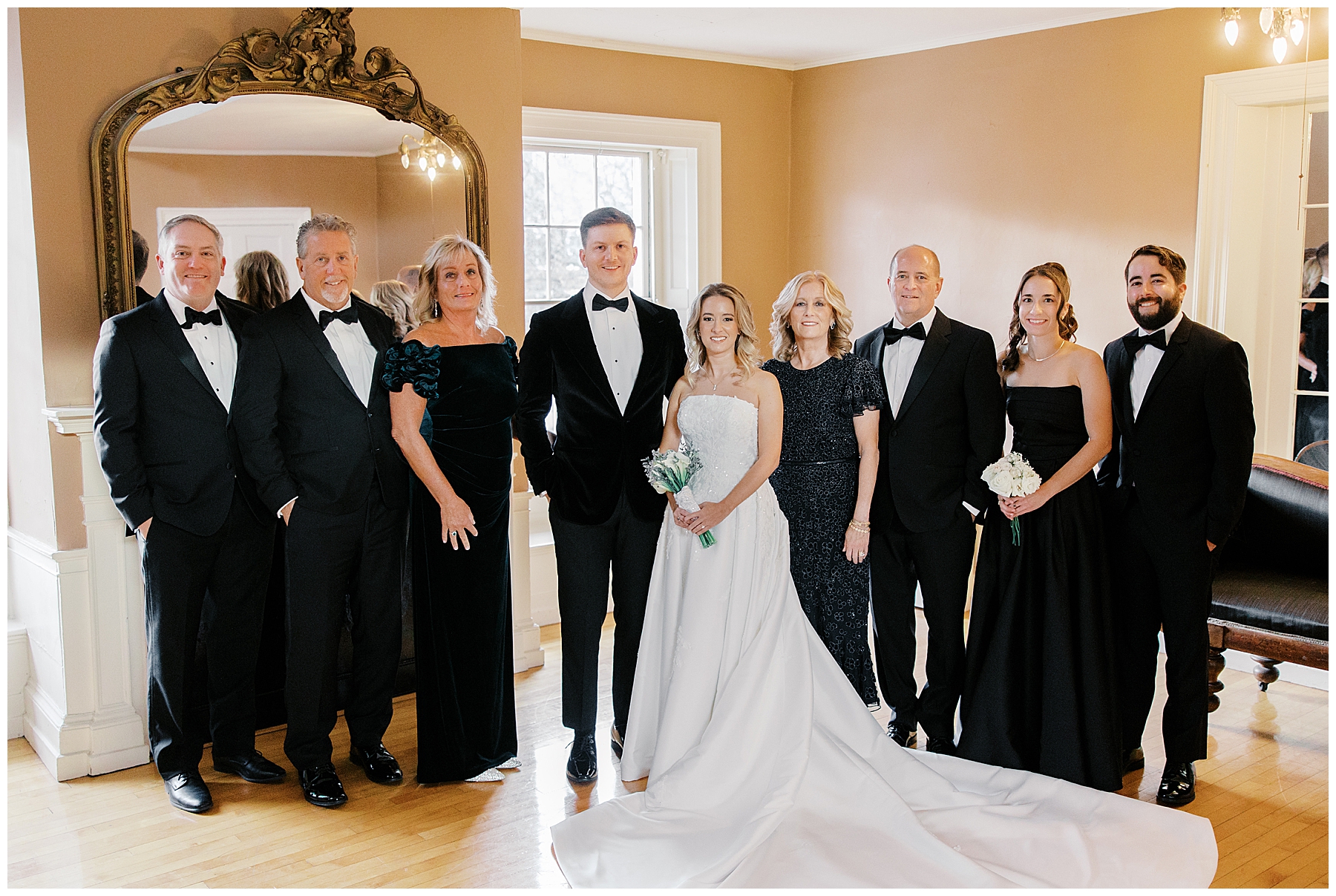 family wedding photos