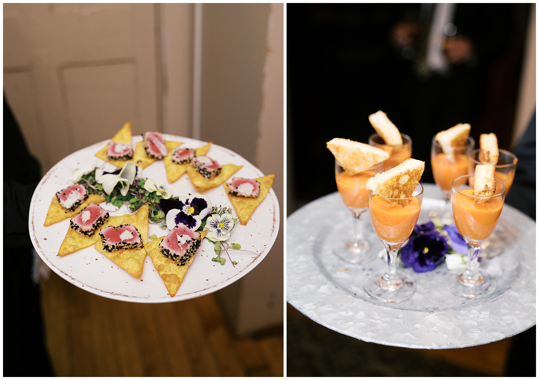 appetizers at cocktail hour