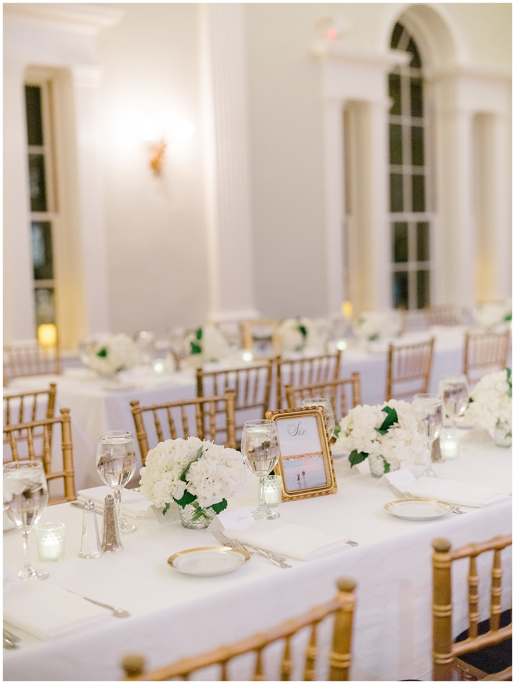 timeless reception space at Hamilton Hall Wedding in Salem
