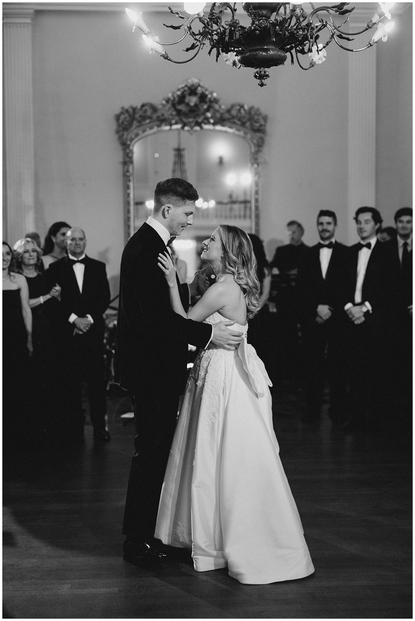 newlyweds share first dance