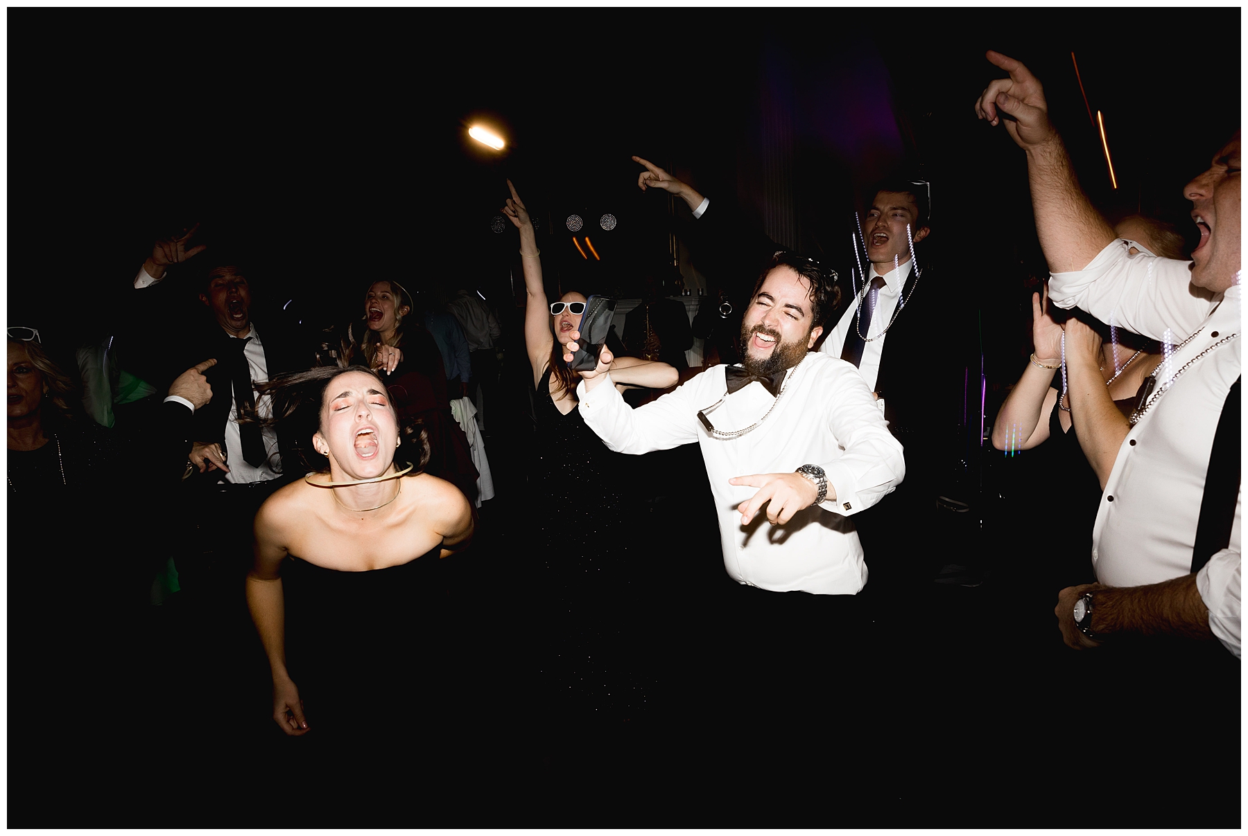 guests on dance floor