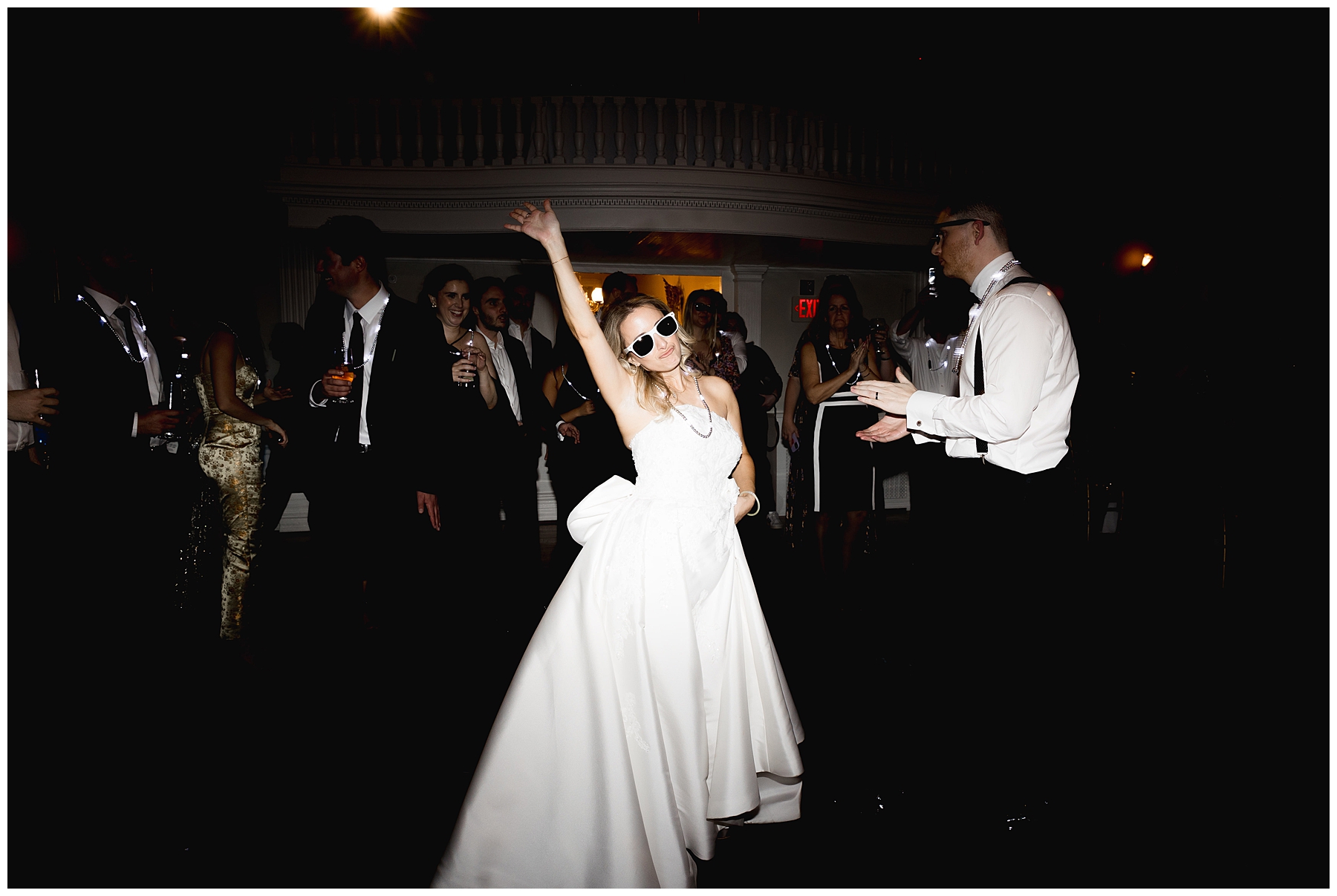 bride on dance floor