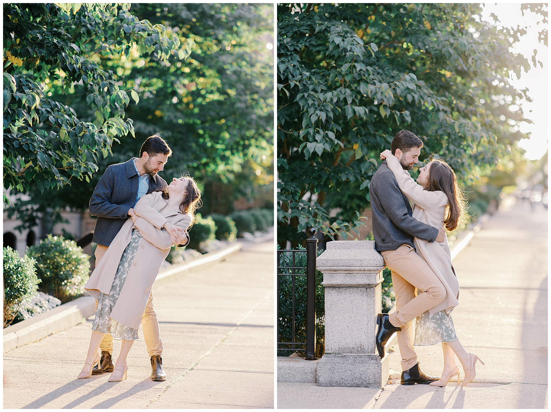 Romantic Engagement Session in Boston at Back Bay