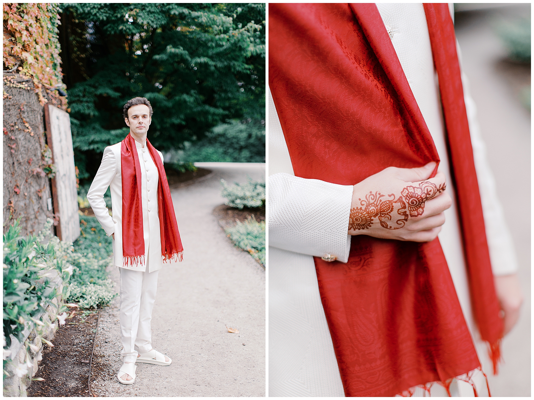 groom in Indian outfit