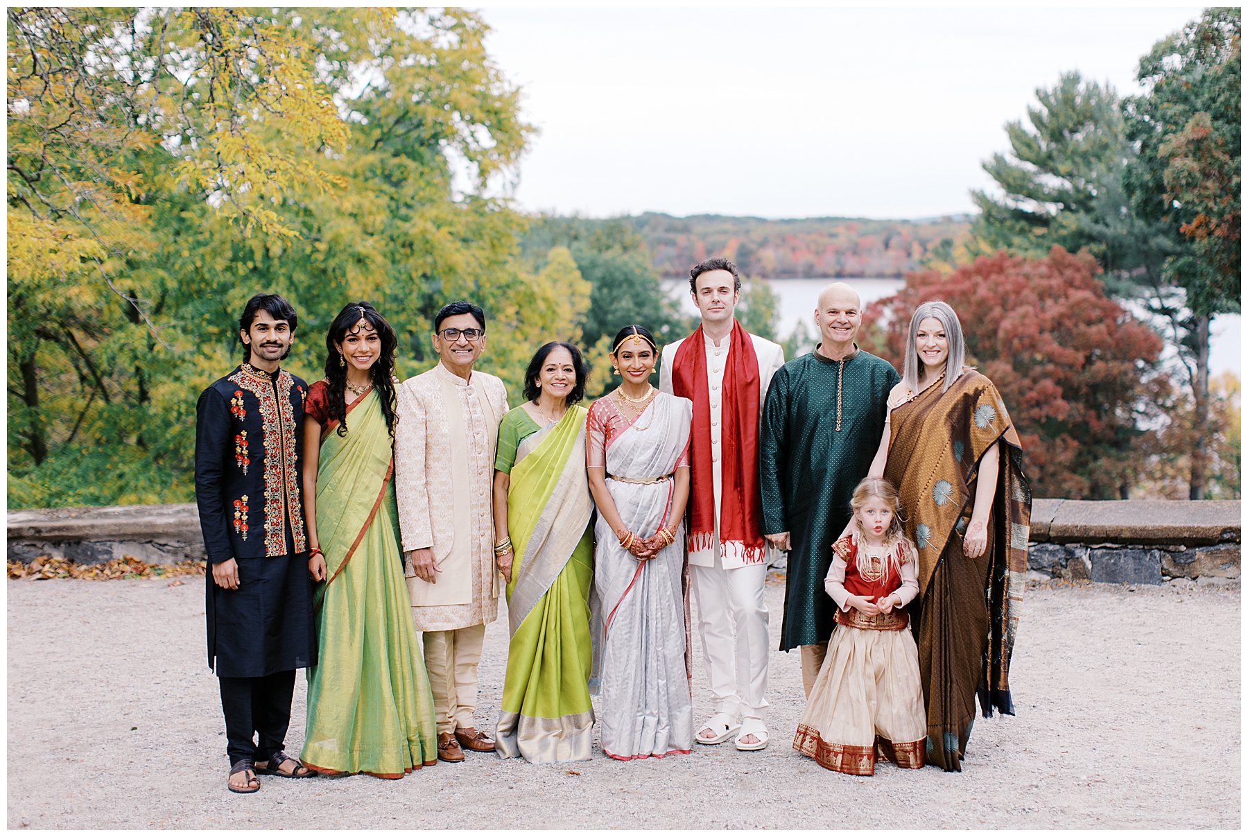 family portraits at DeCordova Museum wedding