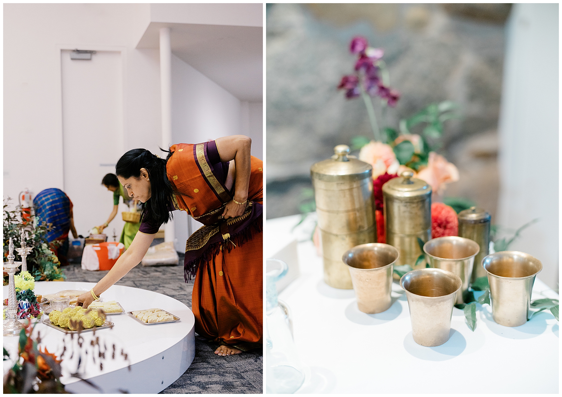 food spread at South Indian Wedding