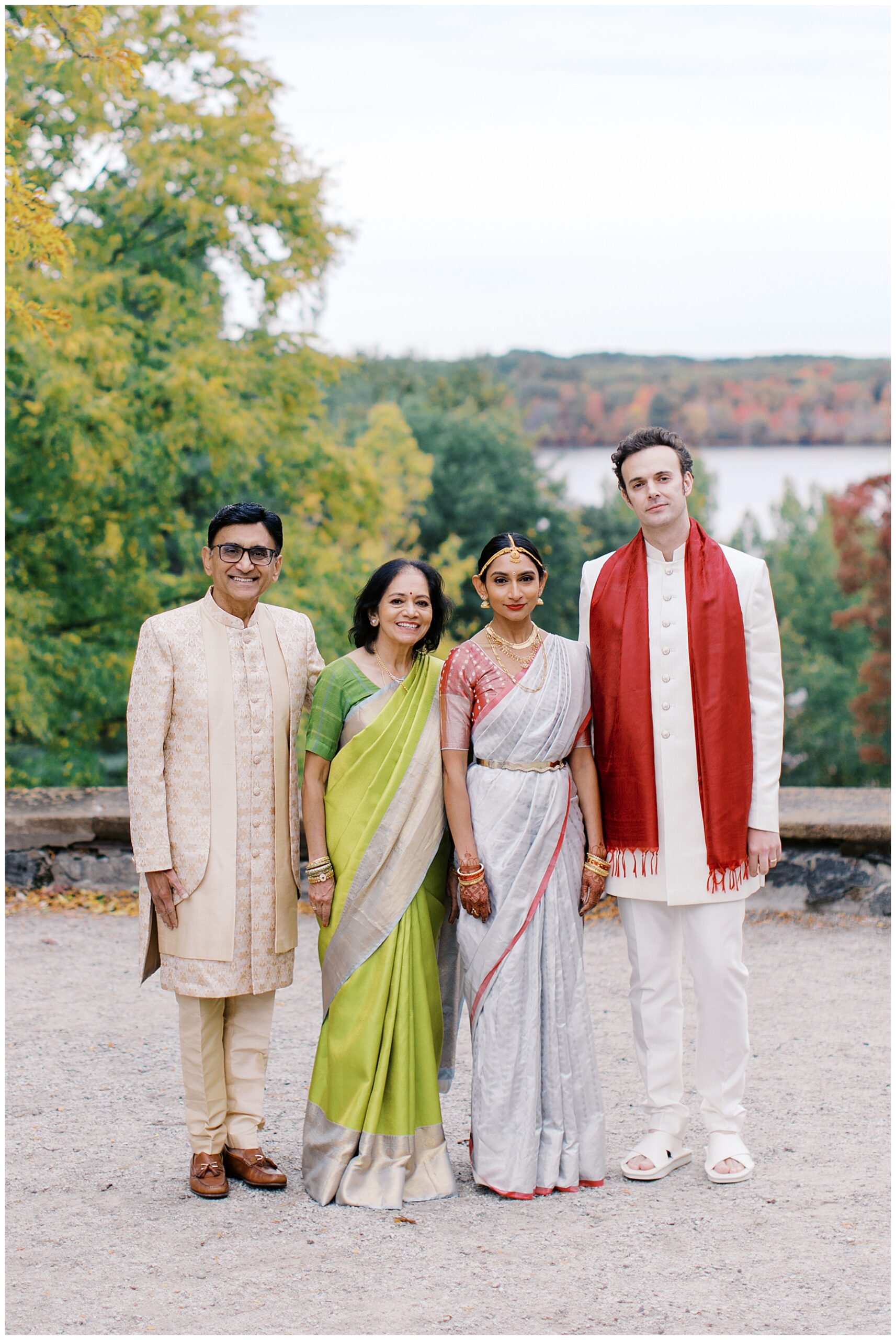 family portraits at Boston wedding