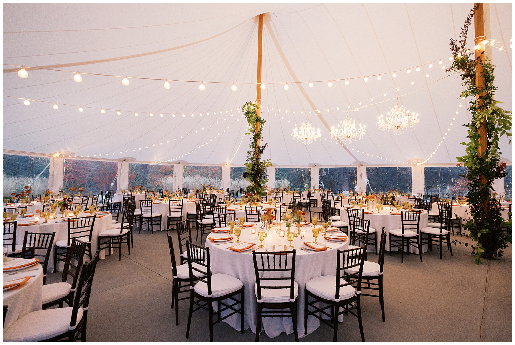 tented wedding reception