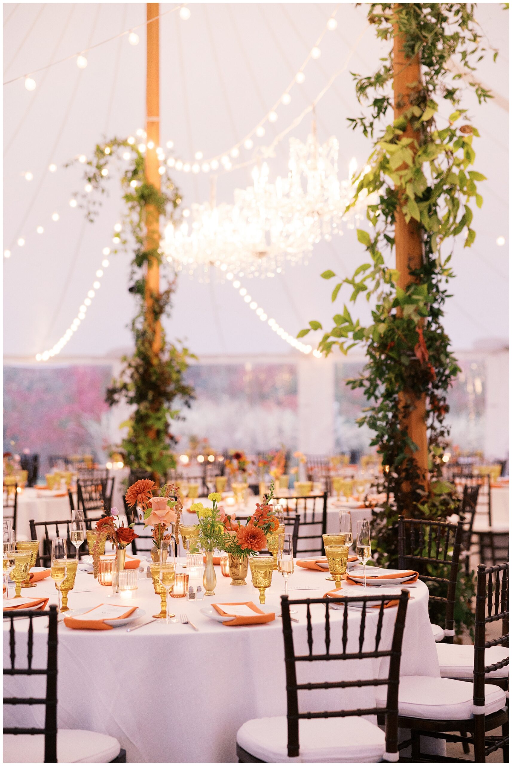 South Indian Wedding reception details at DeCordova Museum